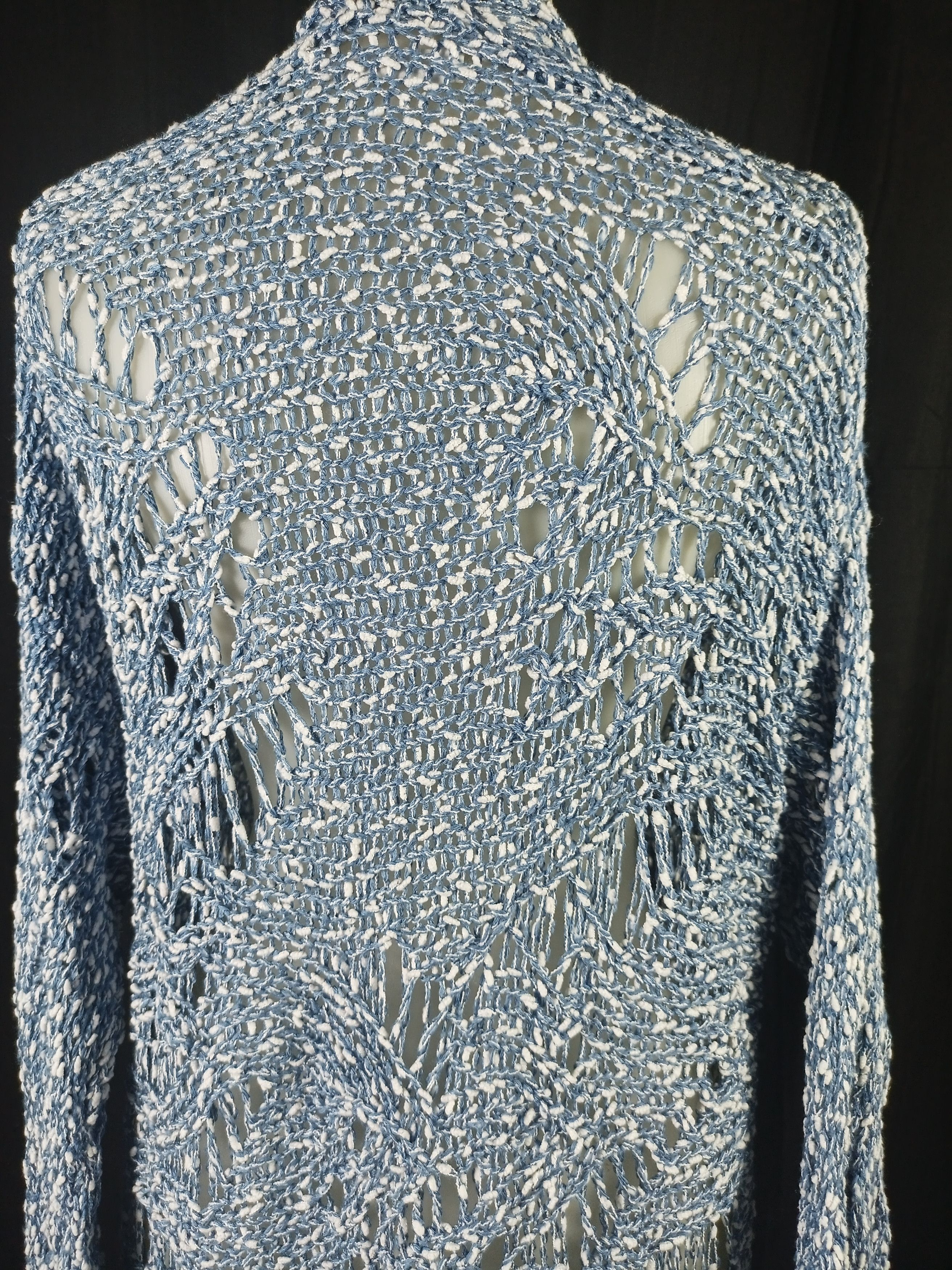 Other A.P Design Fashion Distressed Tassel Cable Knit Cardigan Size L / US 10 / IT 46 - 15 Thumbnail