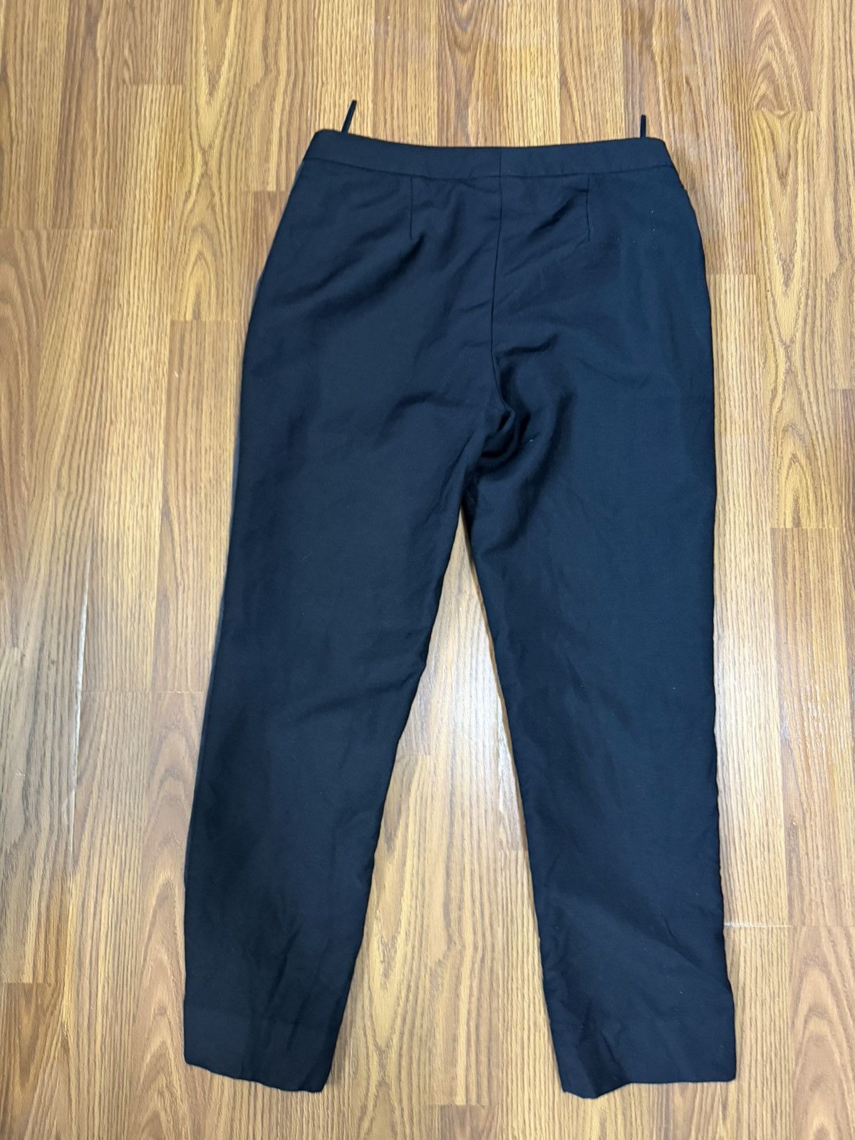 Burberry Burberry Uniform Black Tuxedo Stripe Wool Mohair Blend pants Size 29" - 2 Thumbnail