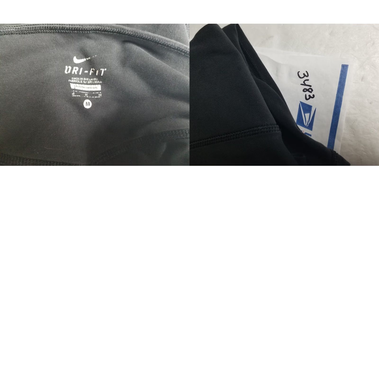 Nike Nike Dri Fit Crop Leggings Women Black Stretch Pull-On Size M Size 32" / US 10 / IT 46 - 8 Thumbnail