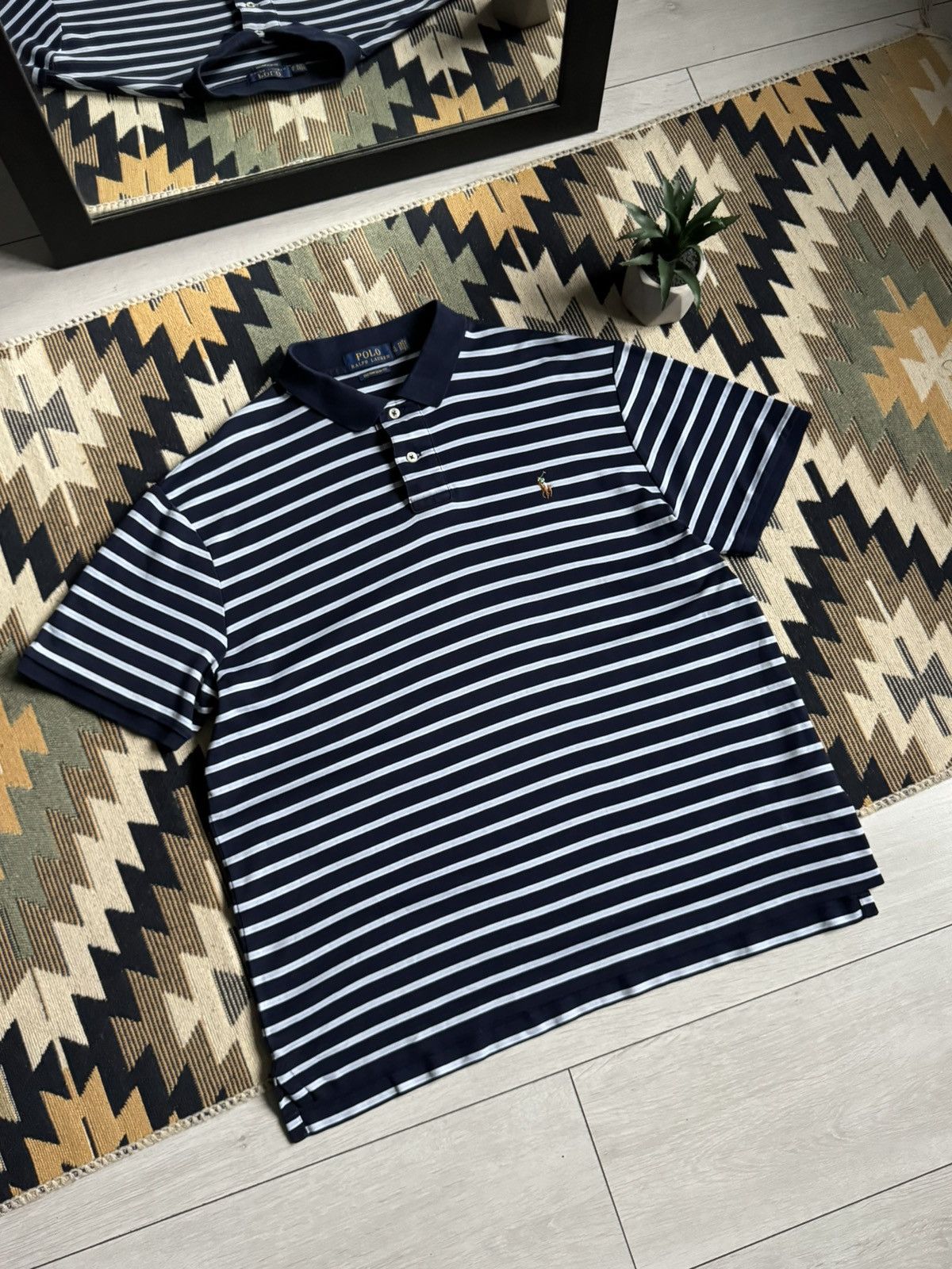 Polo Ralph Lauren Vintage Polo Ralph Lauren Stripped T-shirt Size US XL / EU 56 / 4 - 2 Thumbnail