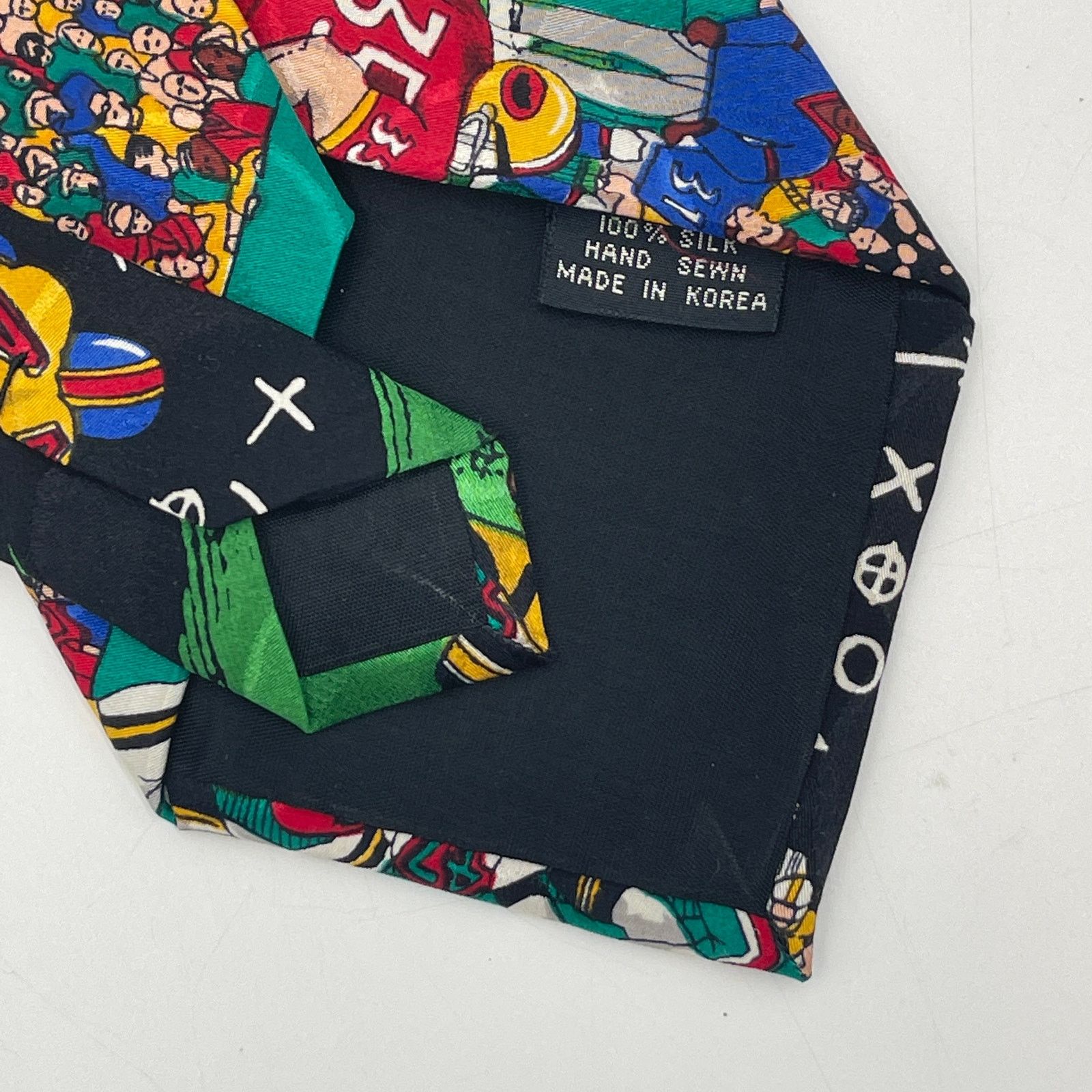 Nicole Miller Nicole Miller Silk Tie Football Theme Vintage 90s Deadstock Size ONE SIZE - 5 Thumbnail