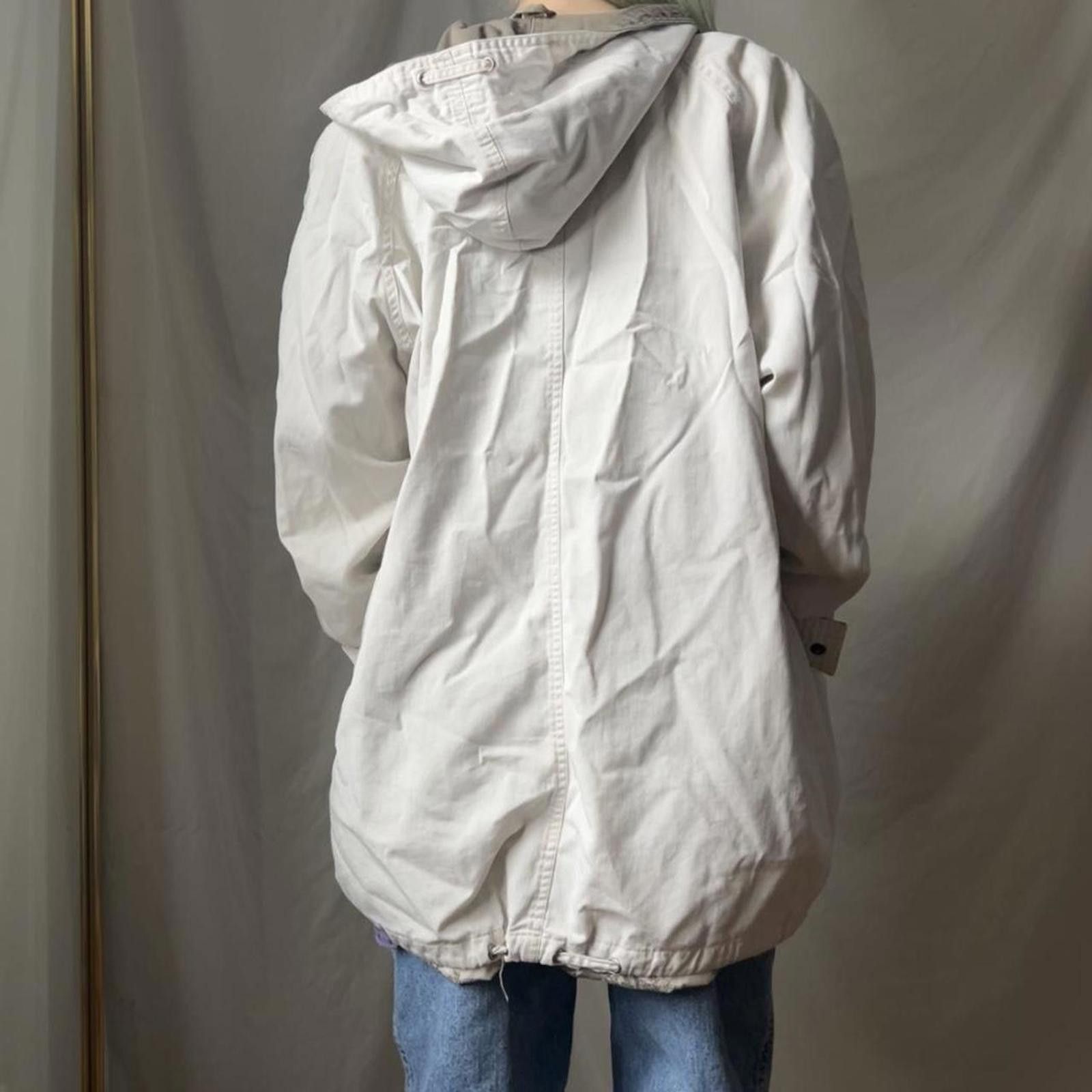 Other Cream and khaki vintage canvas jacket Size XL / US 12-14 / IT 48-50 - 2 Thumbnail