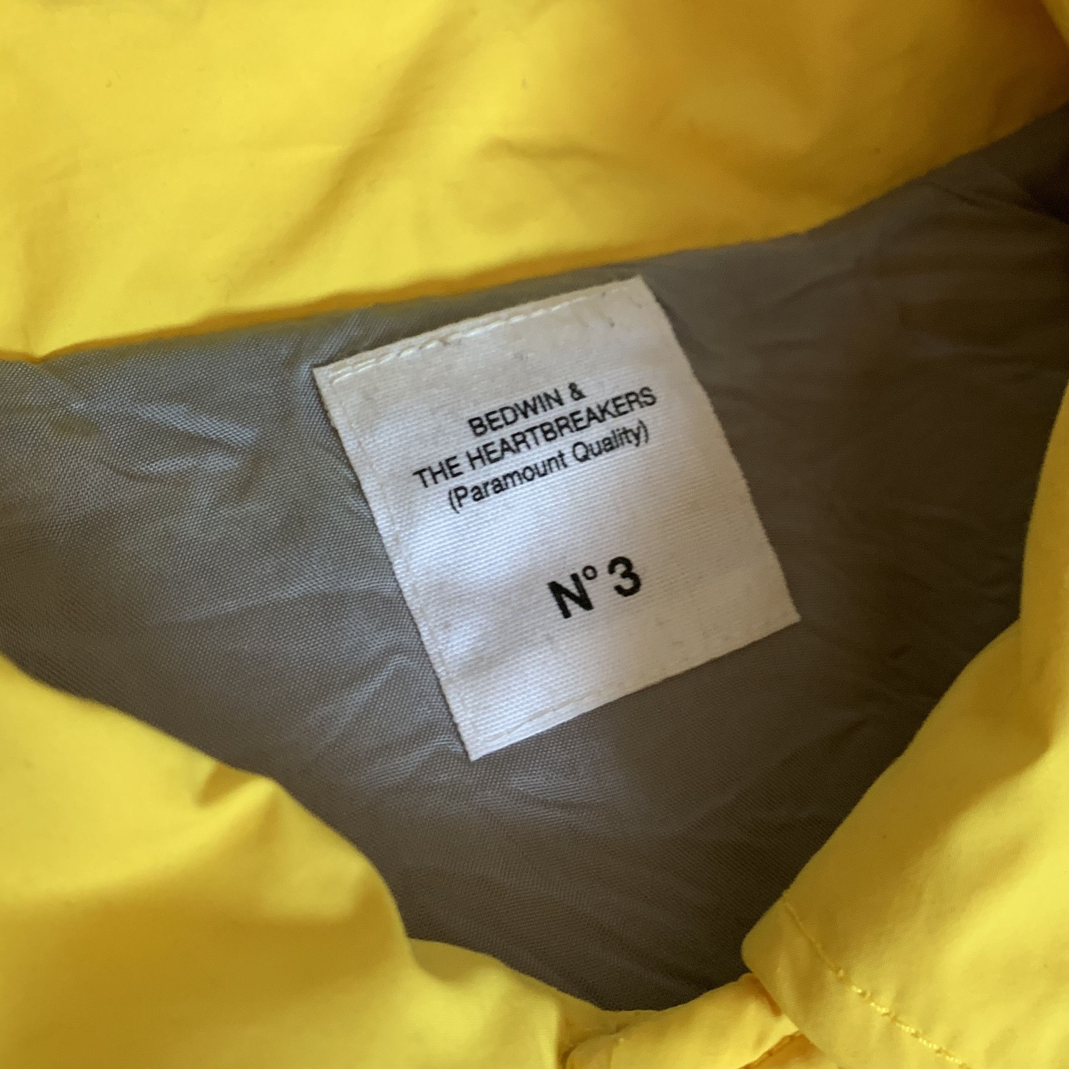 Bedwin & The Heartbreakers “Jill” Quilted Coaches Jacket Yellow - 3 Size US L / EU 52-54 / 3 - 3 Thumbnail
