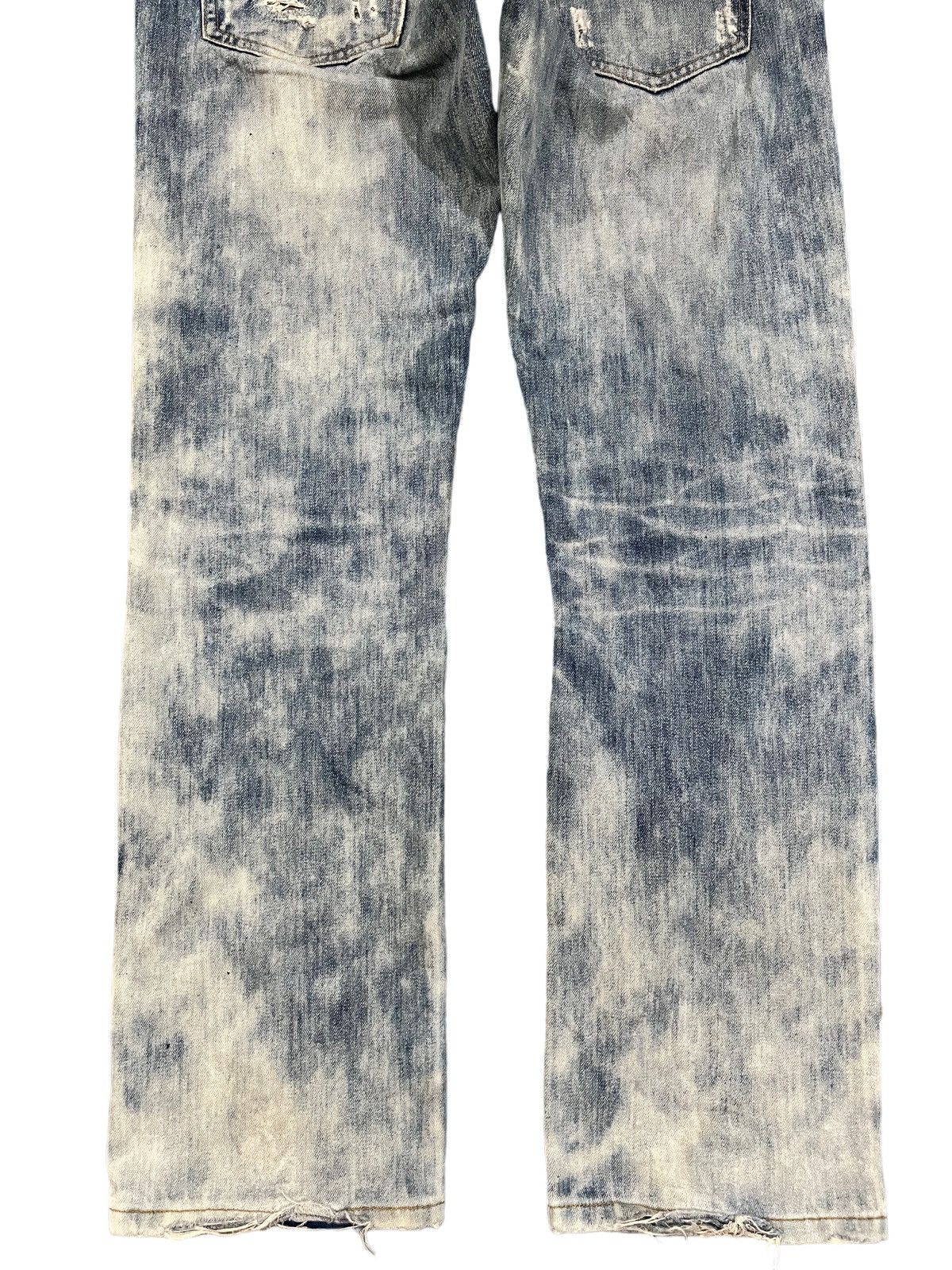 If Six Was Nine × Yasuyuki Ishii Vintage Alex Rogan Acid Wash Ripped Distressed Denim Size US 34 / EU 50 - 8 Thumbnail