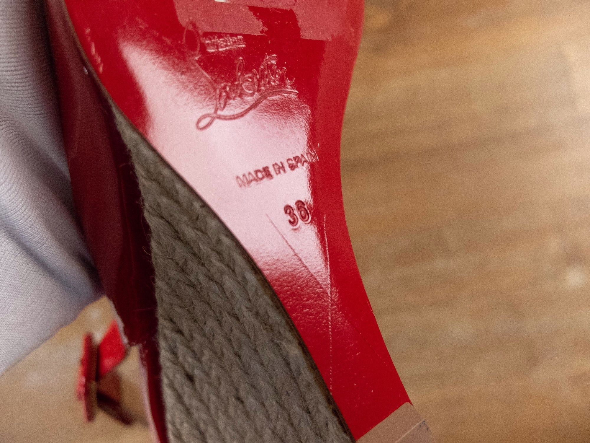 Christian Louboutin CHRISTIAN LOUBOUTIN Puglia Sling red patent leather pumps 36 Size US 6 / IT 36 - 8 Thumbnail