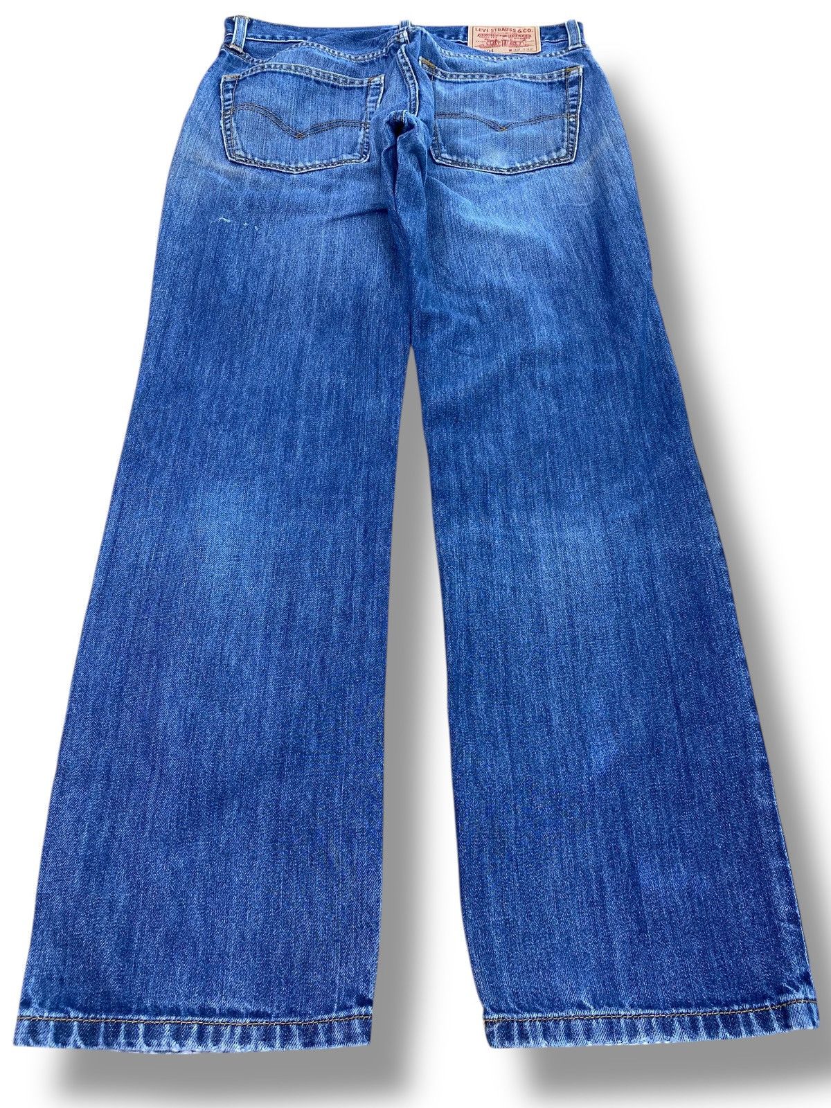 Levi's Levi’s 504 Faded Wash Distressed Style Straight Leg Jeans Size US 32 / EU 48 - 3 Thumbnail