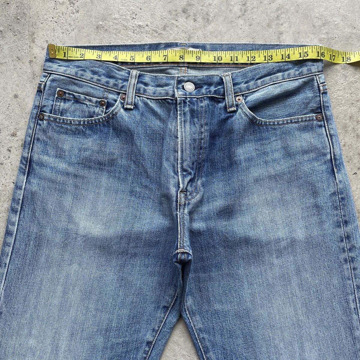 Japanese Brand Vintage Japanese Distressed Denim Faded Jeans Pants W32x33 Size US 32 / EU 48 - 5 Thumbnail