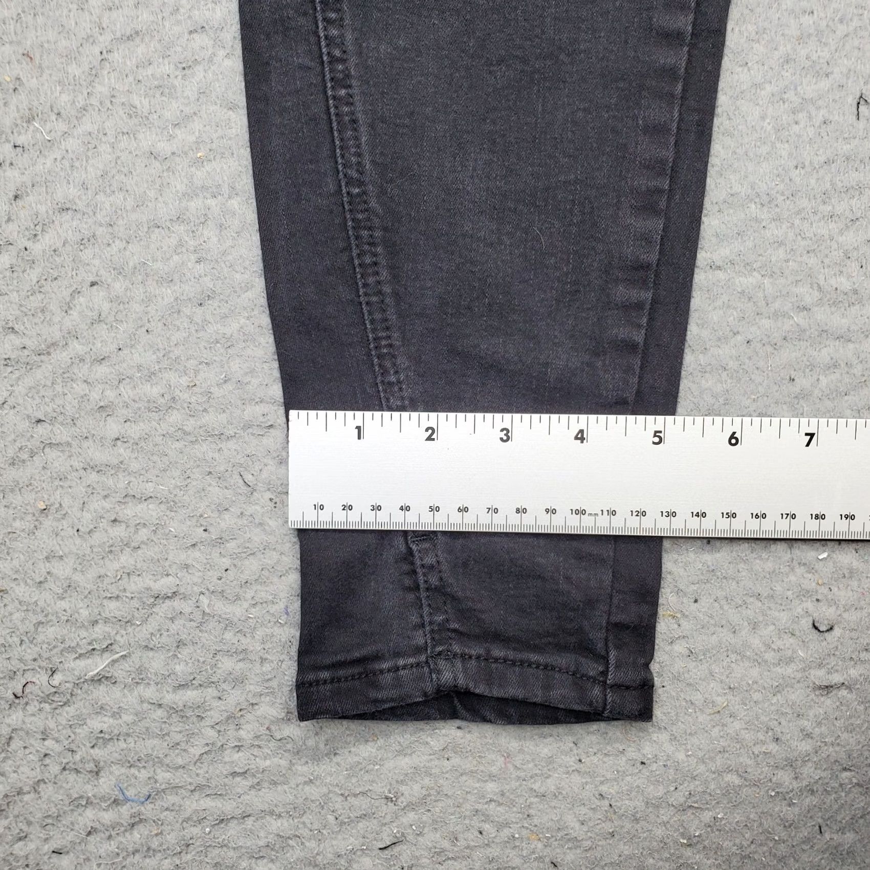 Vintage KanCan Skinny Jeans Women Size 28 Black Dark Wash 5-Pocket Design Distressed Pants Size 28" / US 6 / IT 42 - 5 Thumbnail
