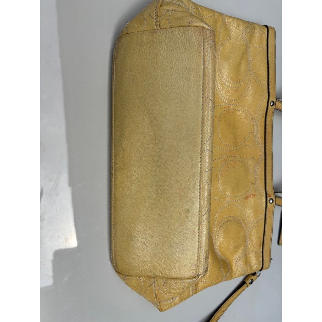 Coach Yellow Patent Vintage Coach Small Totebag Size ONE SIZE - 13 Thumbnail