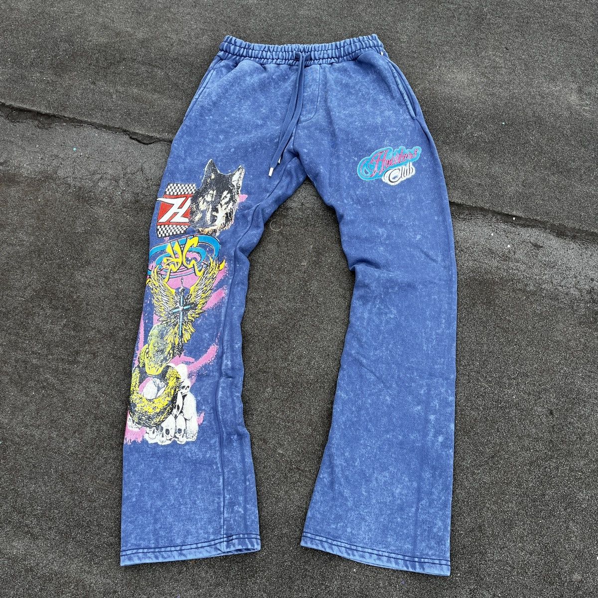 image of Howlers Club Sun Faded Sweatpants (Unisex) in Navy, Men's (Size 30)
