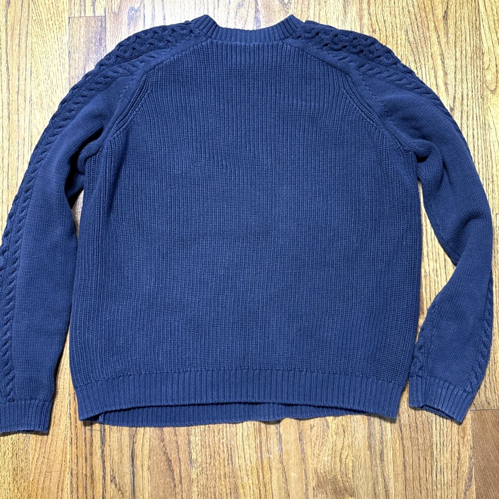 Tory Burch Tory Burch Cable Knit Sweaters Navy Size XL C13 Pullover Womens Cable-Knit Blue XL Tory Burch Womens XL Pullover Size XL / US 12-14 / IT 48-50 - 7 Thumbnail