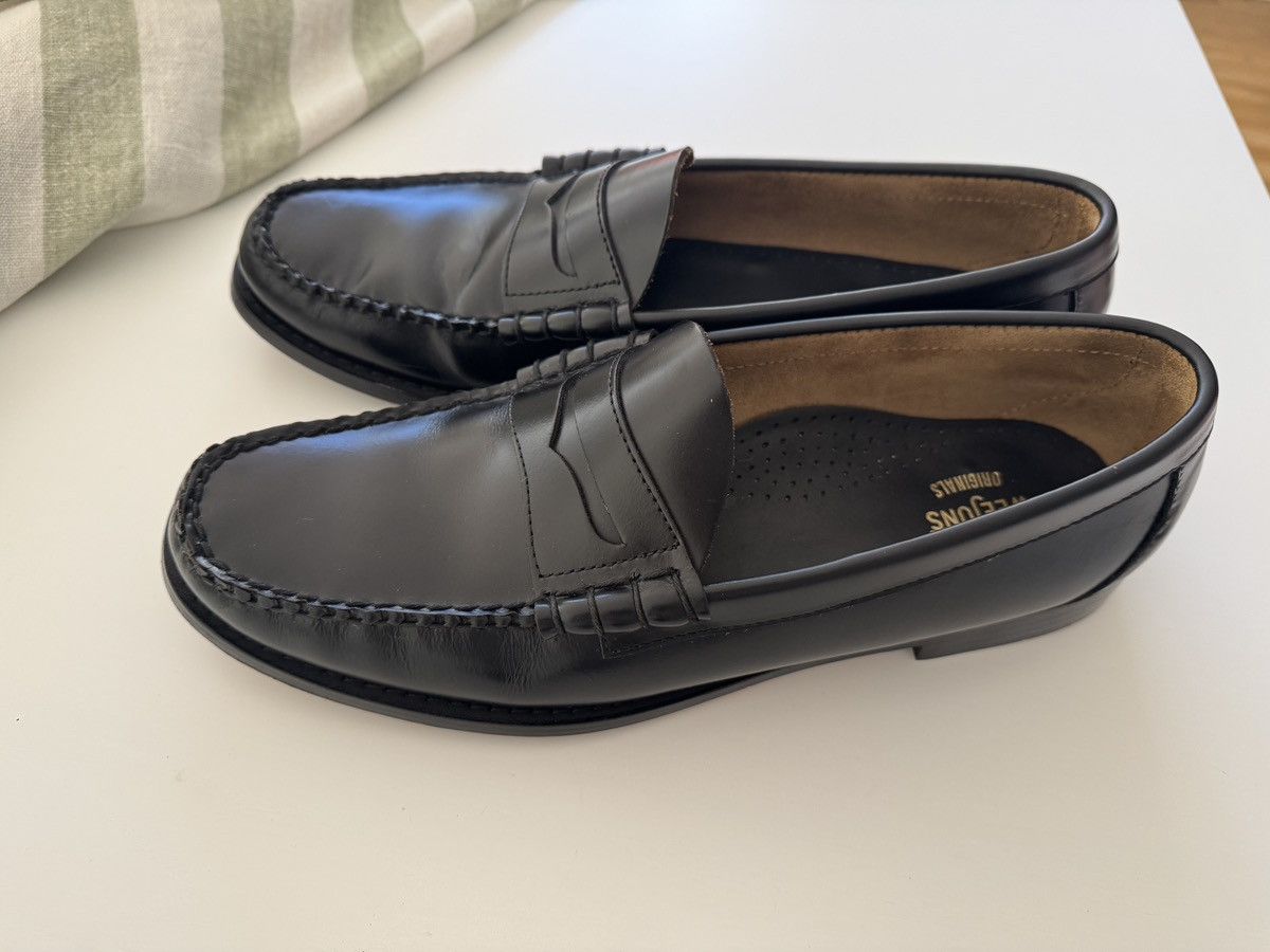G.H. Bass & Co. Weejuns Larson in Black Leather Size US 13 / EU 46 - 4 Thumbnail