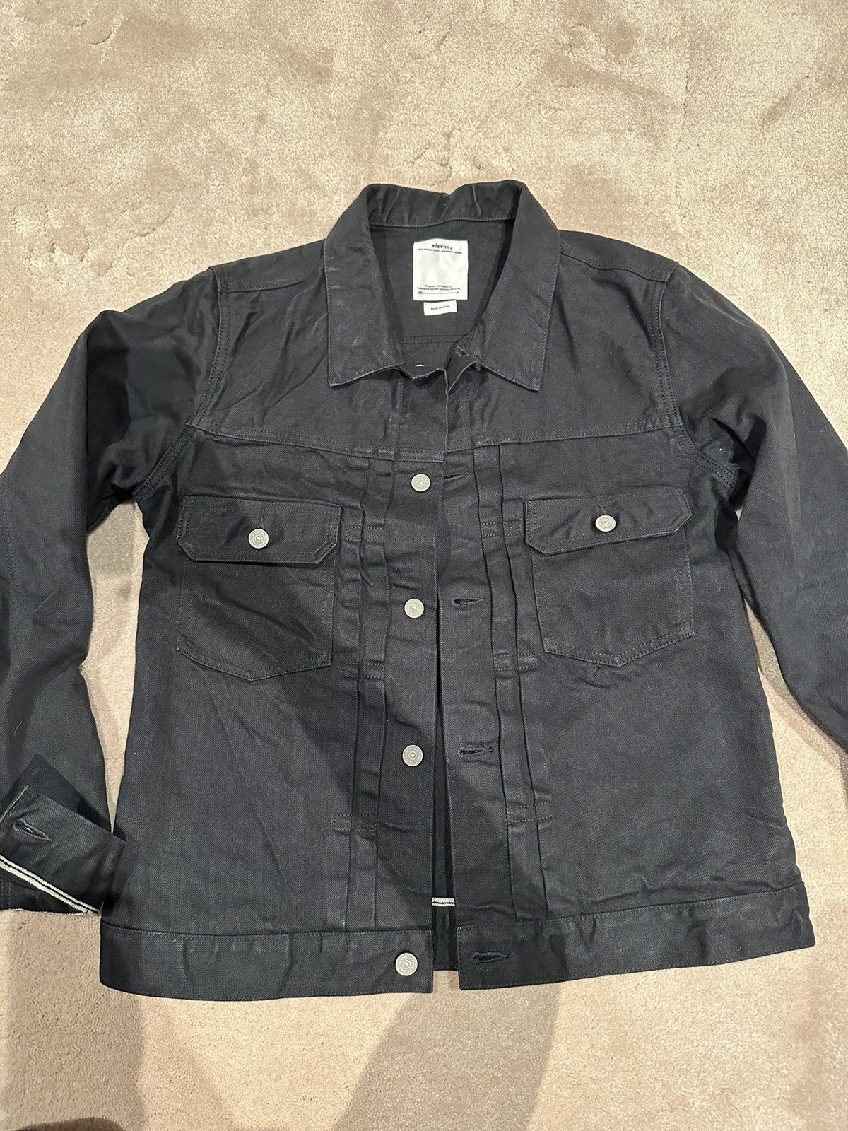 Visvim Visvim black 101 denim jacket | Grailed