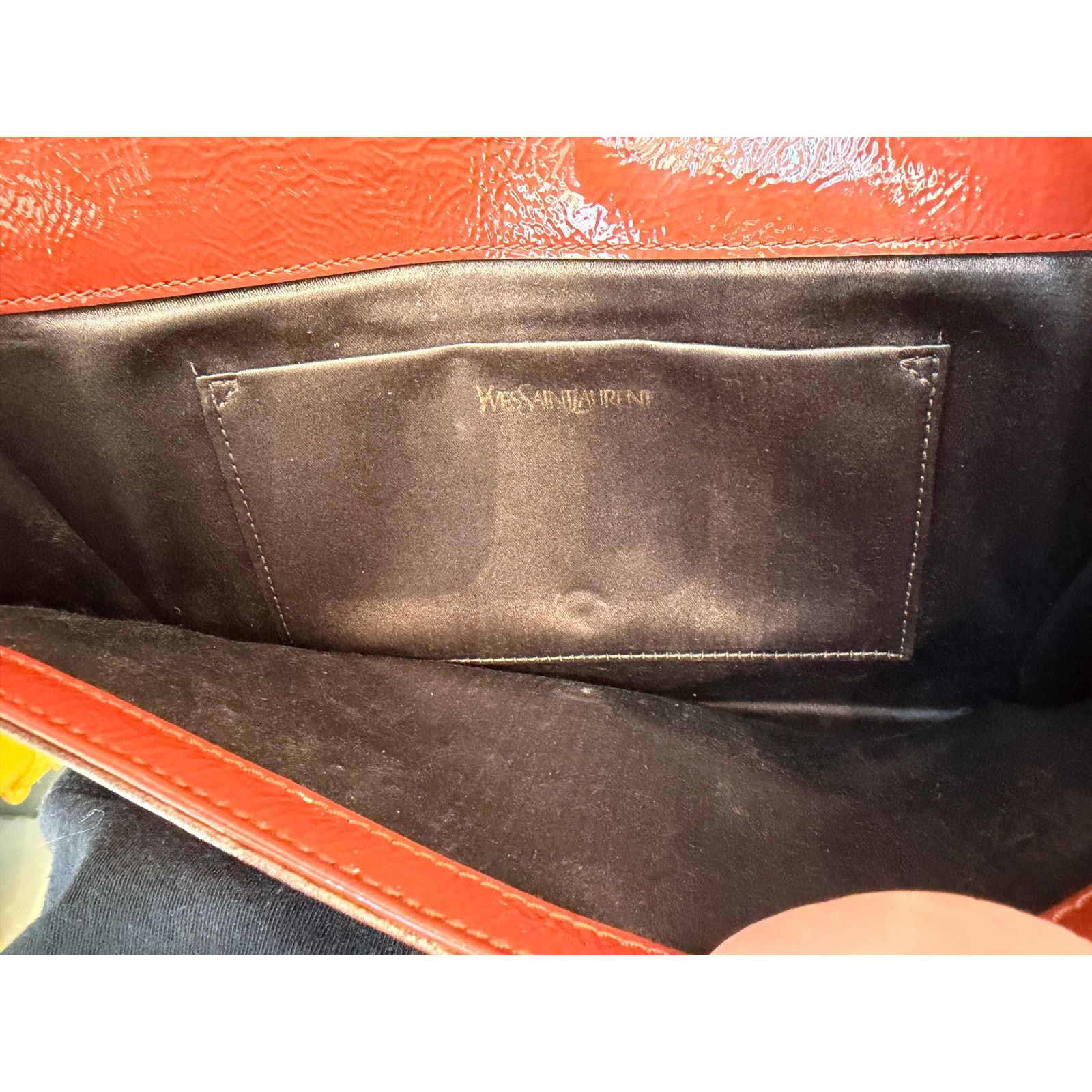 Yves Saint Laurent YSL Belle de Jour Patent Leather Clutch Bag Size ONE SIZE - 4 Thumbnail