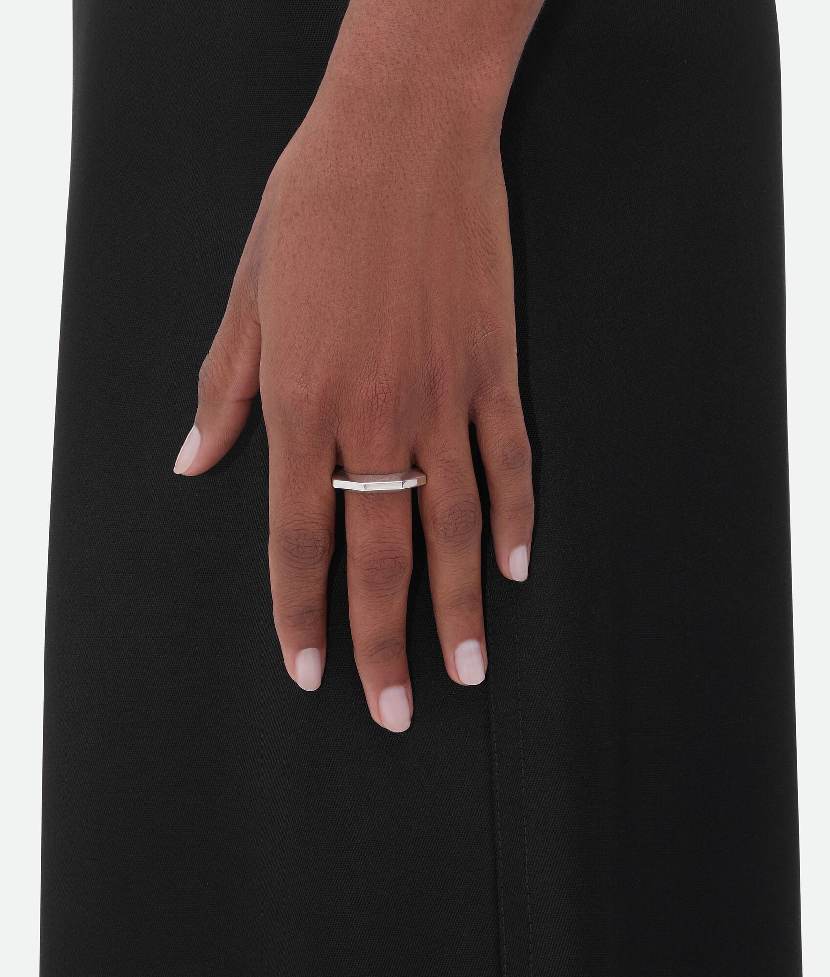 Bottega Veneta o1w1db10525 Size: 13 / Facet Ring in Silver Size ONE SIZE - 3 Thumbnail