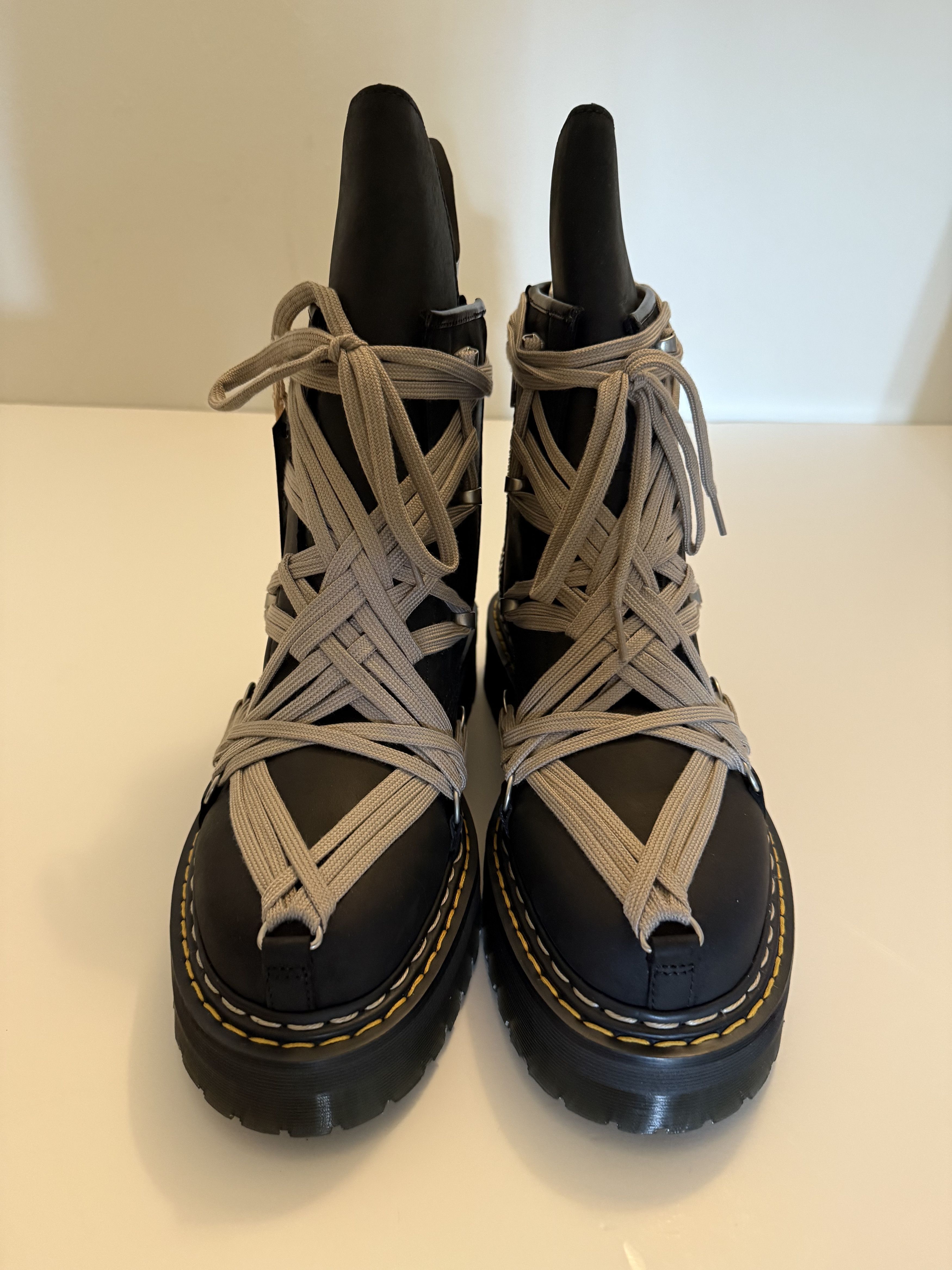 Dr. Martens × Rick Owens Dr. Martens 1460 DRKSHDW Quad Sole Mega Lace Boot Size US 13 / EU 46 - 2 Thumbnail