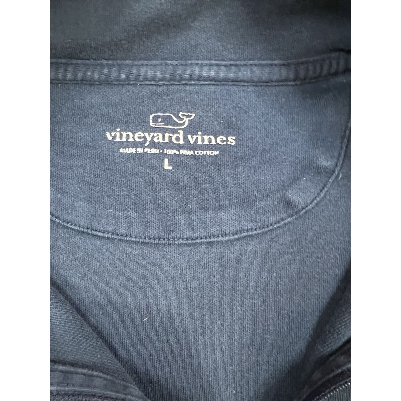 Vineyard Vines Vineyard Vines Mens Cotton 1/4 Zip Pullover Sweater LG Size US L / EU 52-54 / 3 - 3 Thumbnail