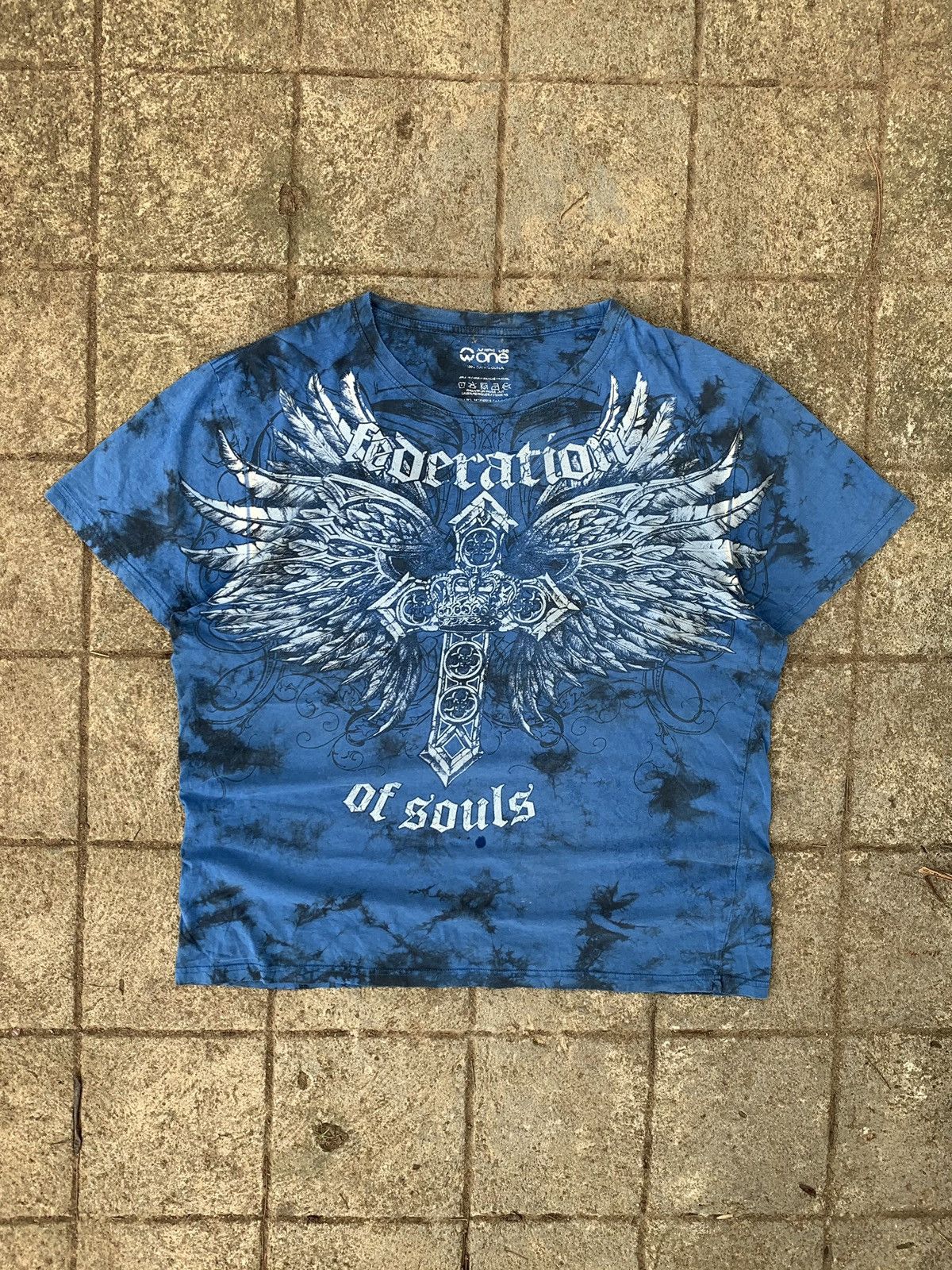 Y2K Warehouse One “Federation of Souls” Distressed Shirt