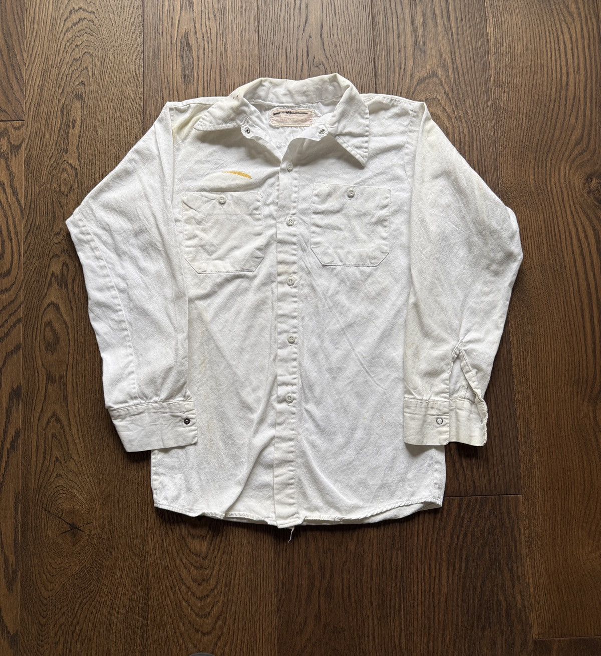 Vintage Vintage 60s Button Up Cotton Work Shirt Size US M / EU 48-50 / 2 - 1 Thumbnail