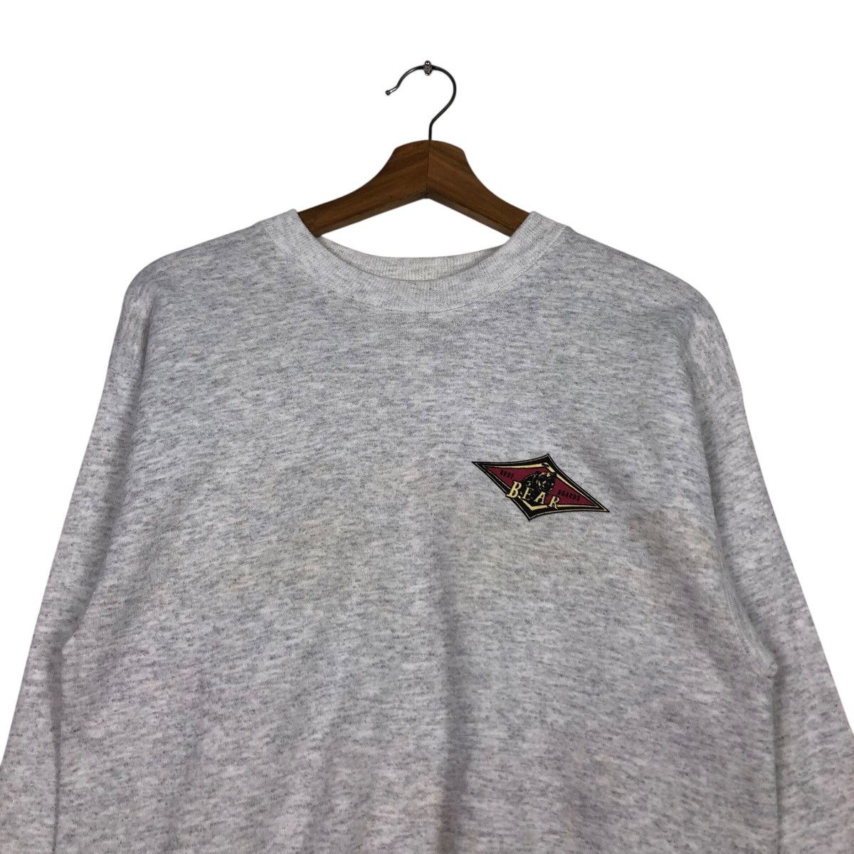 Vintage BEAR USA Archival Grey Crewneck Logo Hit True 90s Athletic Size US M / EU 48-50 / 2 - 4 Thumbnail