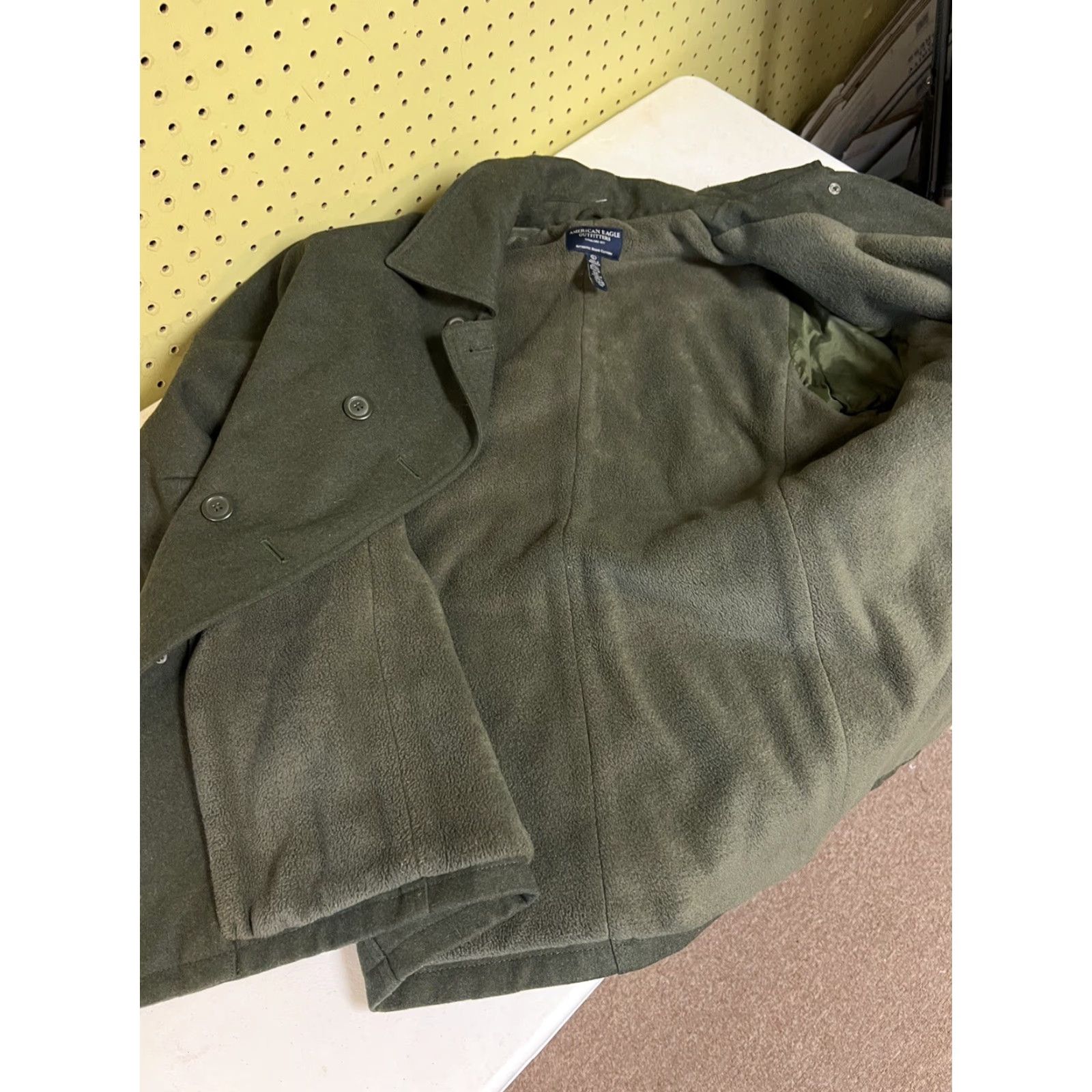 American Eagle Outfitters **Women's Green Wool Blend Pea Coat American Eagle Outfitters Large** User: Women's Green Wool Blend Pea Coat American Eagle Outfitters Large Size L / US 10 / IT 46 - 3 Thumbnail