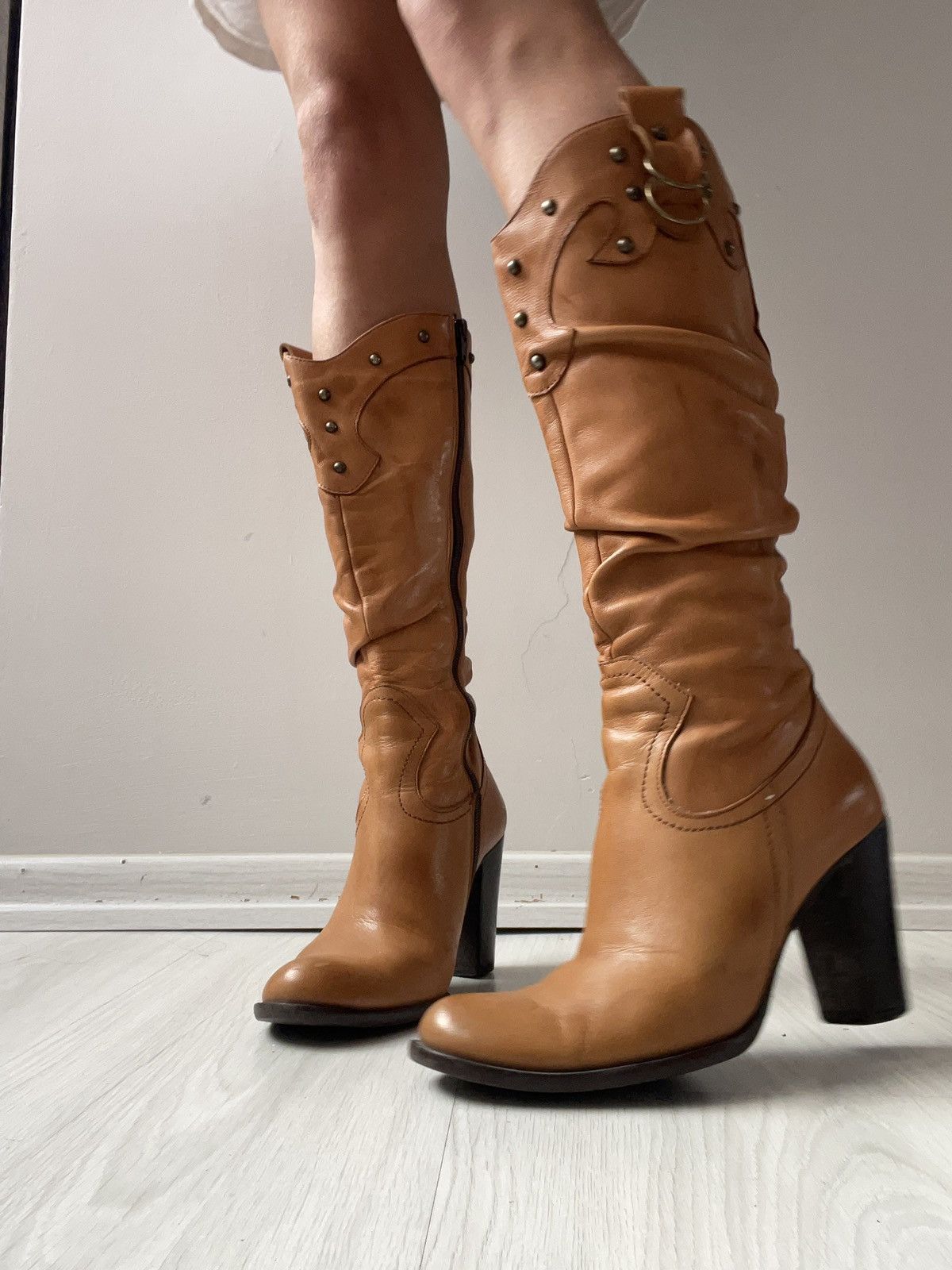Vintage Vintage leather boots Size US 5.5 / IT 35.5 - 1 Thumbnail