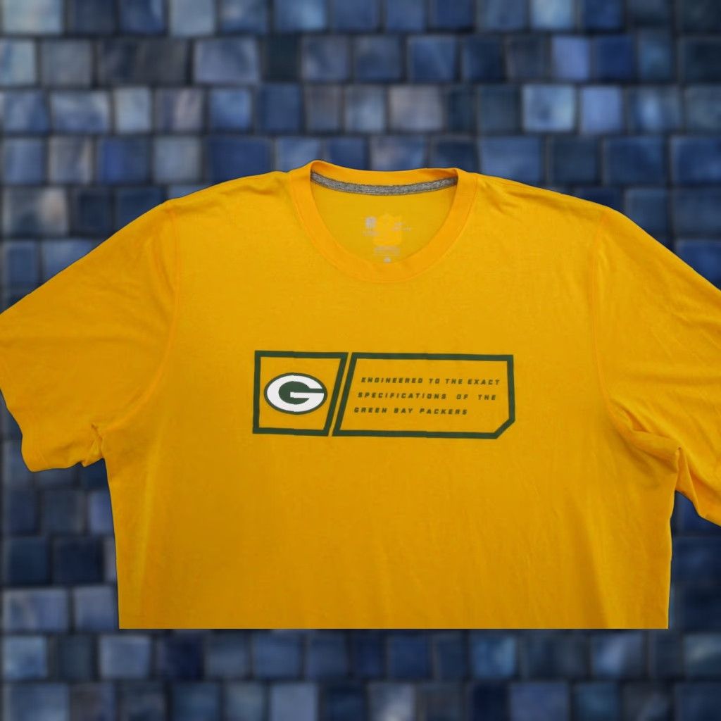 Nike Nike Dri Fit On Field Gold Shirt NFL Mens XL Football Green Bay Packers Size US XL / EU 56 / 4 - 1 Thumbnail