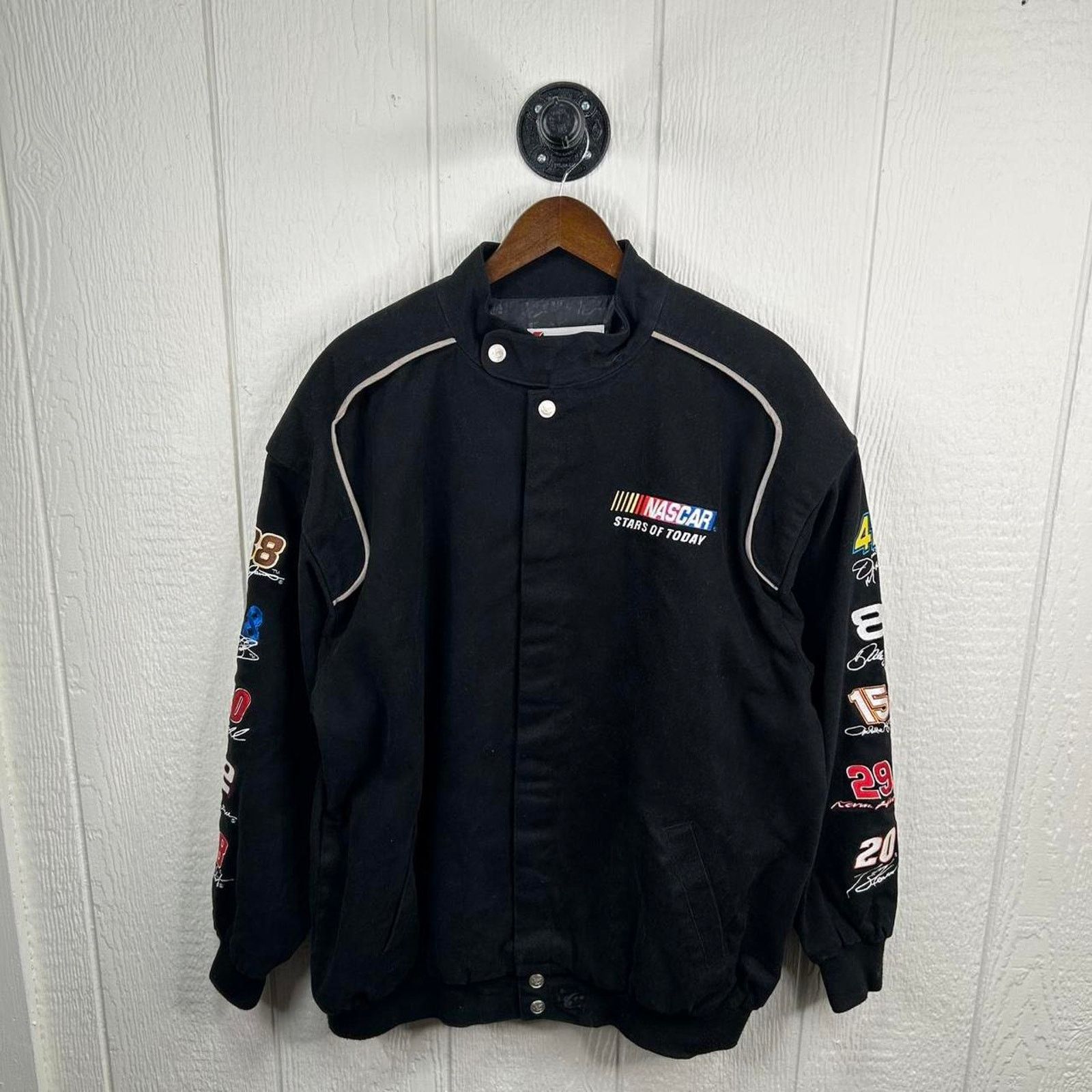 Chase Authentics Vintage 90’s Black NASCAR Numbered Racing Jacket Size XXL Size US XXL / EU 58 / 5 - 1 Thumbnail
