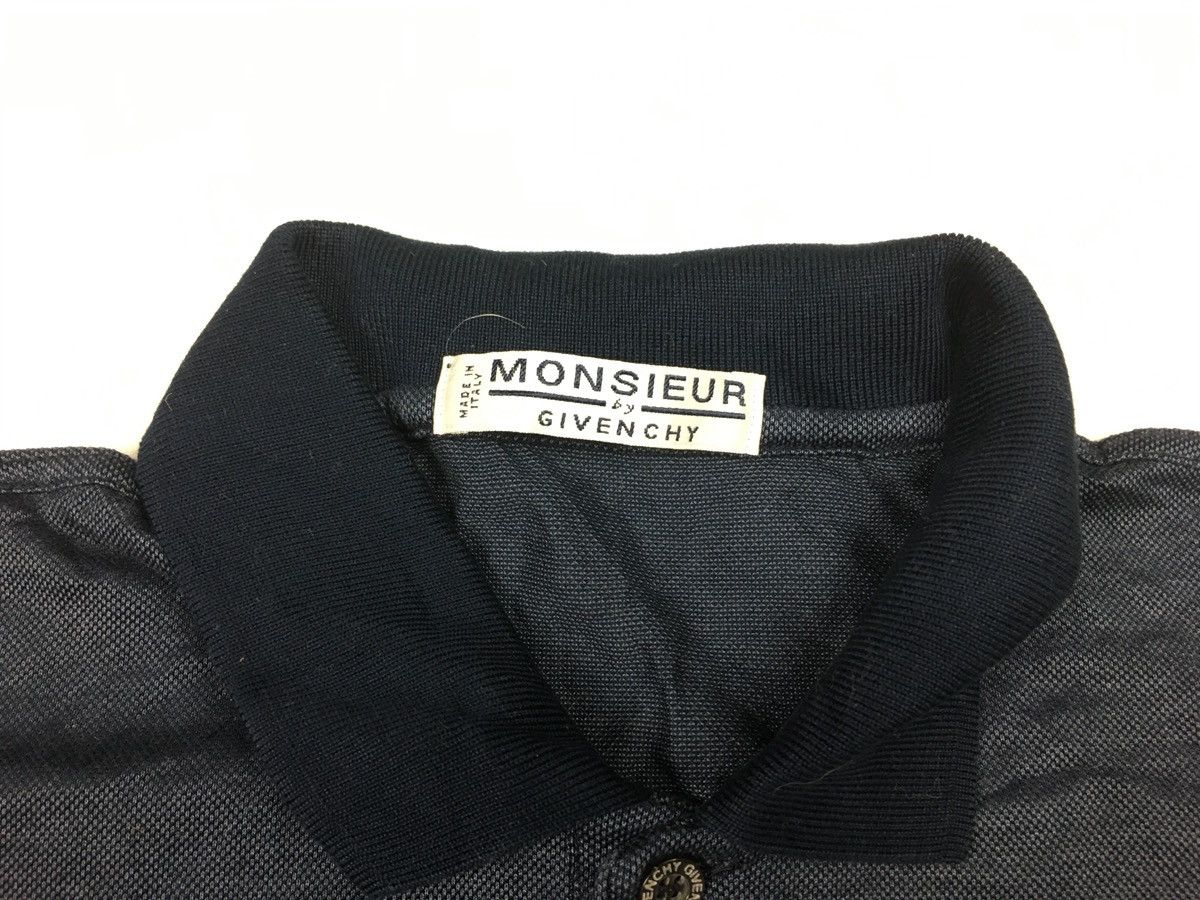 Designer × Givenchy 90s Monsieur By Givenchy Single Pocket Polo Tee T-shirt Size US M / EU 48-50 / 2 - 3 Thumbnail