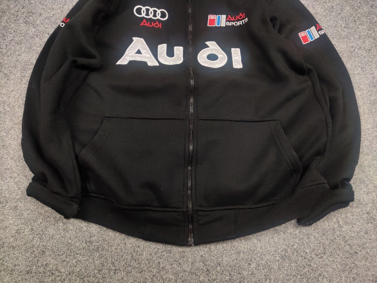 Audi Vintage Audi F1 Sports Logo Racing Full Zip Sweatshirt Y2K Size US L / EU 52-54 / 3 - 5 Thumbnail