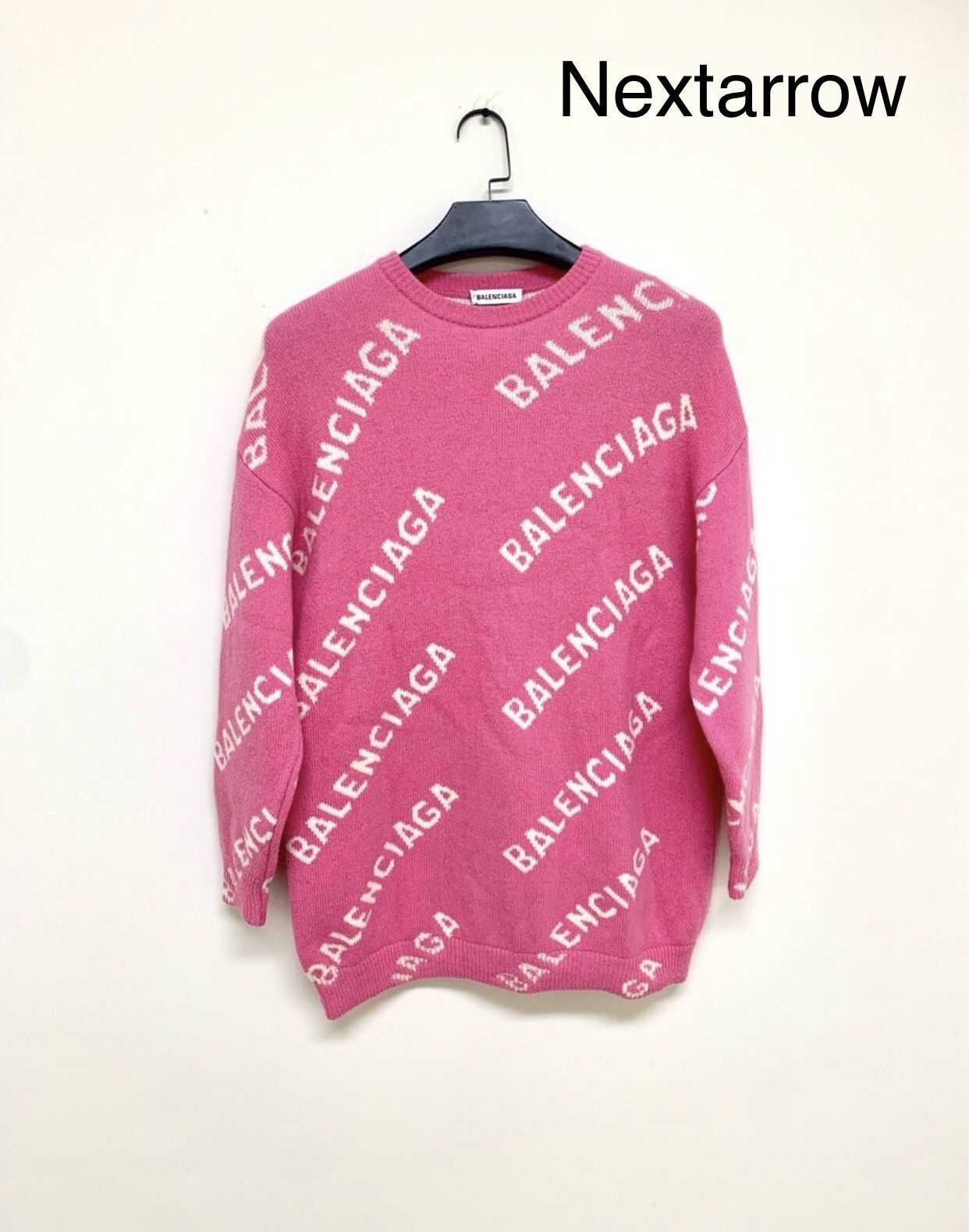 Balenciaga Balenciaga Pink Bullet Logo Sweater 2412-Nextarrow Size US XS / EU 42 / 0 - 1 Thumbnail
