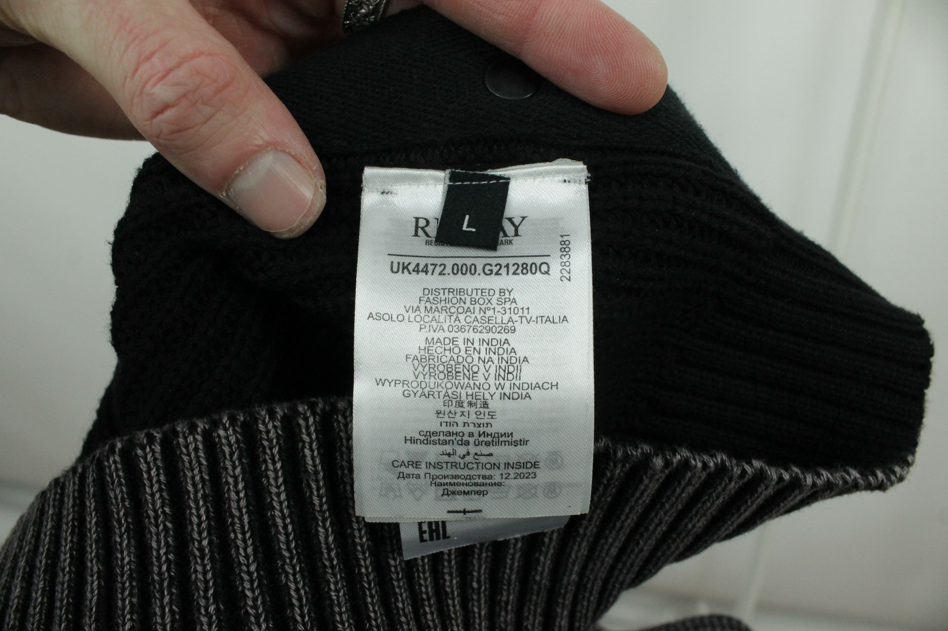 Replay Replay Exclusive Knitwear Gray Cotton Jumper Sweater Size US L / EU 52-54 / 3 - 12 Thumbnail