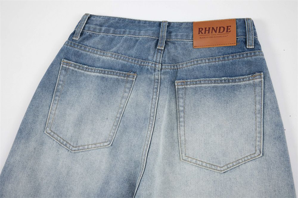 Japanese Brand × Jean Men's high street button loose gradient wash jeans Size US 32 / EU 48 - 6 Thumbnail