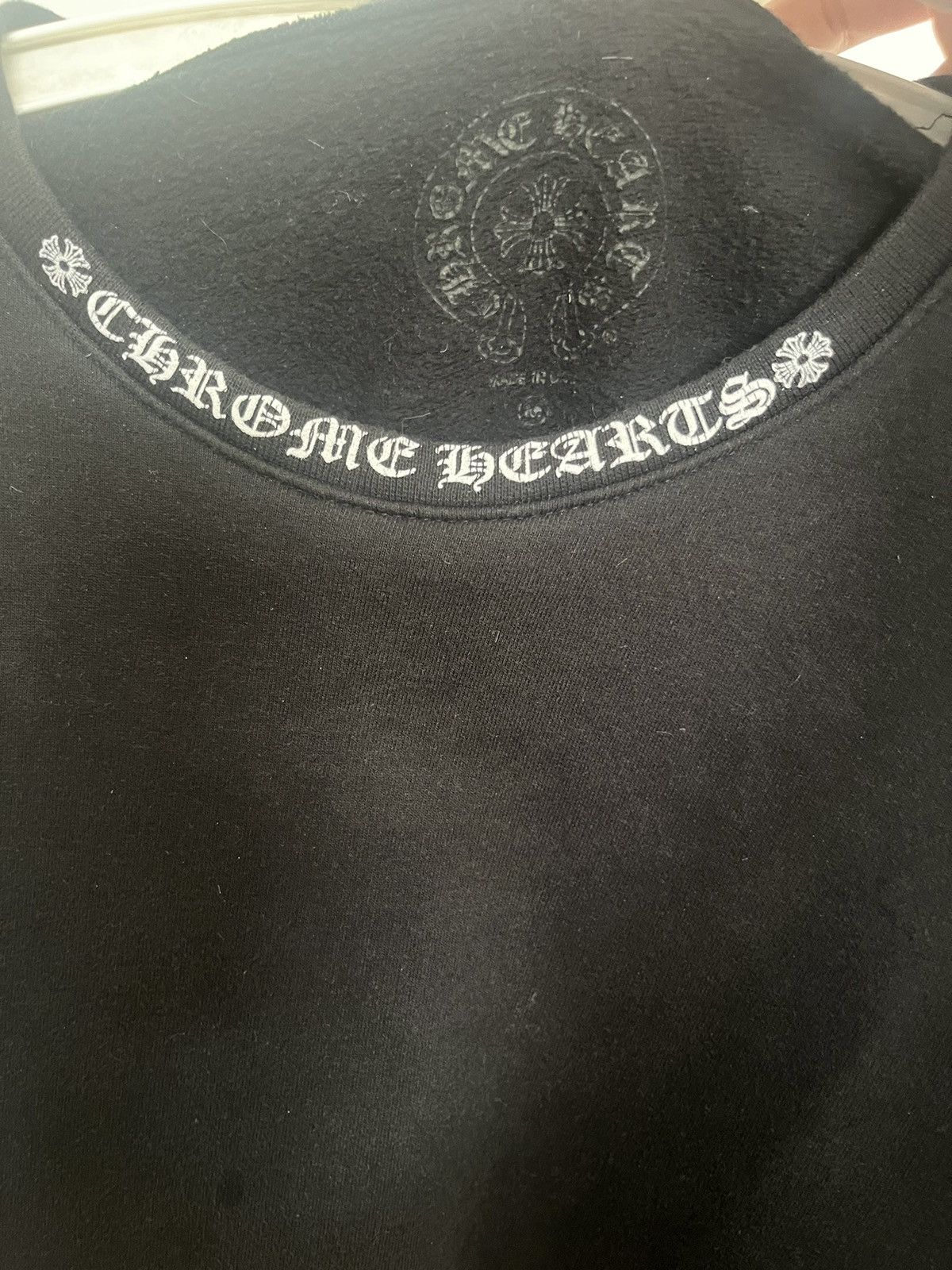 Chrome Hearts Chrome Hearts Neck Logo Crewneck Size US M / EU 48-50 / 2 - 3 Thumbnail