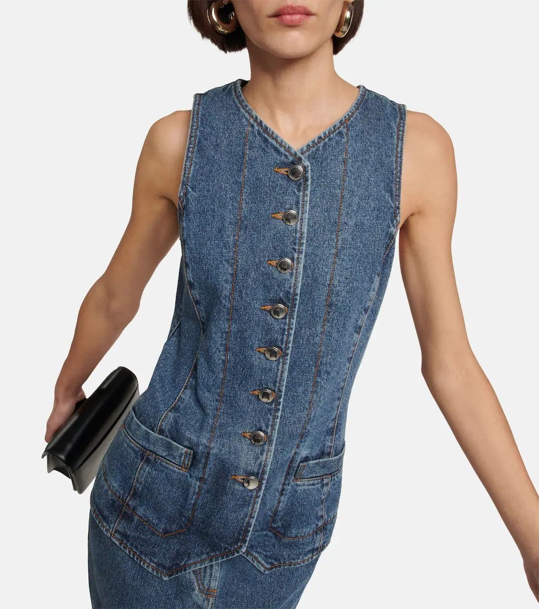 Chloe o1loc1c0625 Denim Dress in Denim Size XL / US 12-14 / IT 48-50 - 5 Thumbnail
