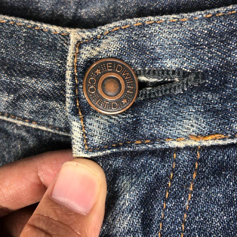 Edwin × Vintage Vintage Edwin Extra Extreme 403 Mudwash Distressed Denim Size US 34 / EU 50 - 4 Thumbnail