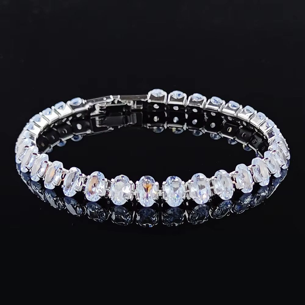 Jewelry Luxury Rose Oval Bracelet Size ONE SIZE - 3 Thumbnail