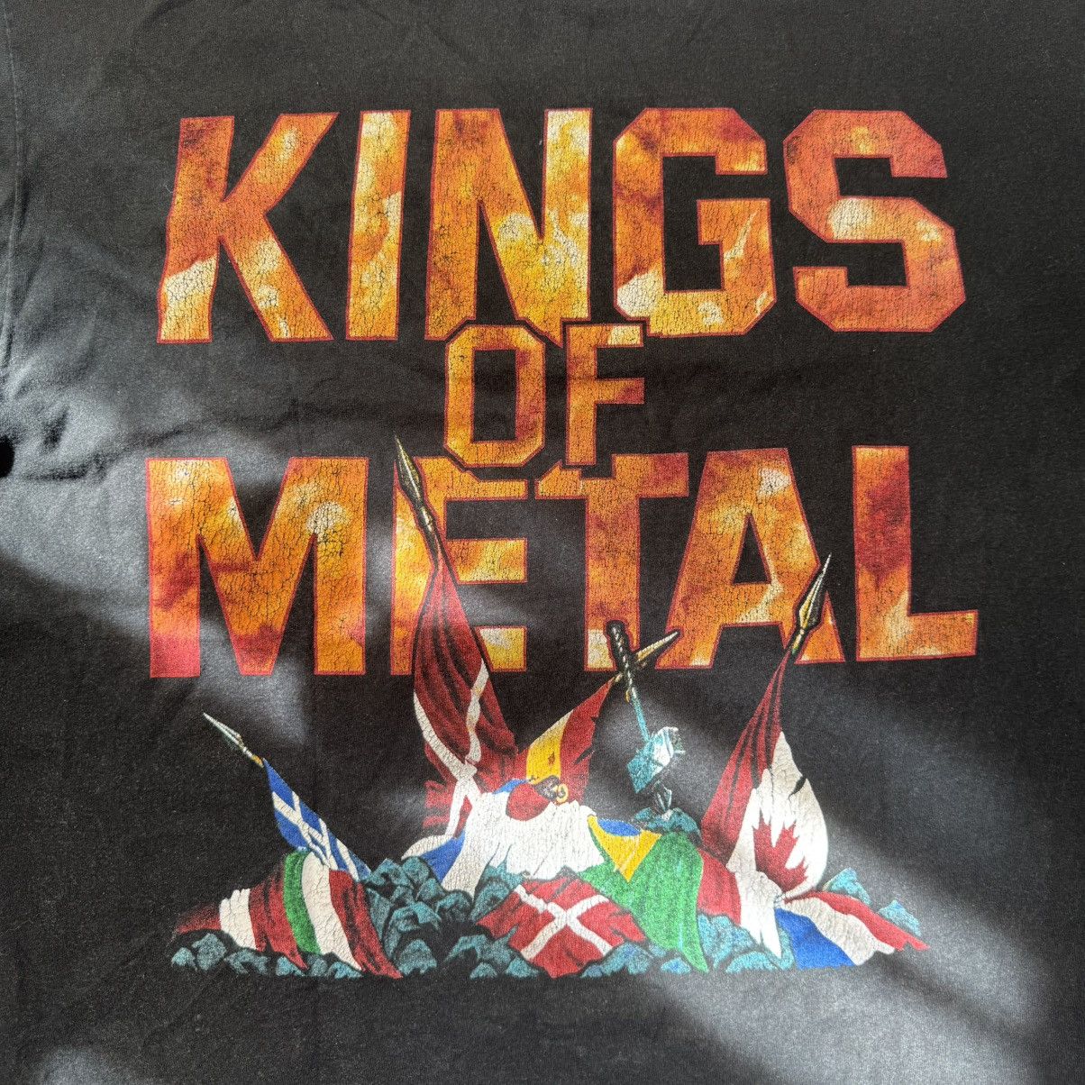 Band Tees Vintage Manowar 1994 World Tour Kings Of Metal Size US XL / EU 56 / 4 - 8 Thumbnail