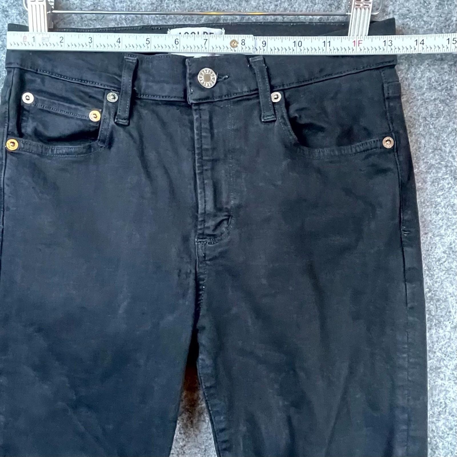 Agolde Agolde Jeans Women 27 Black Denim Skinny Cotton Stretch Size 27" / US 4 / IT 40 - 4 Thumbnail