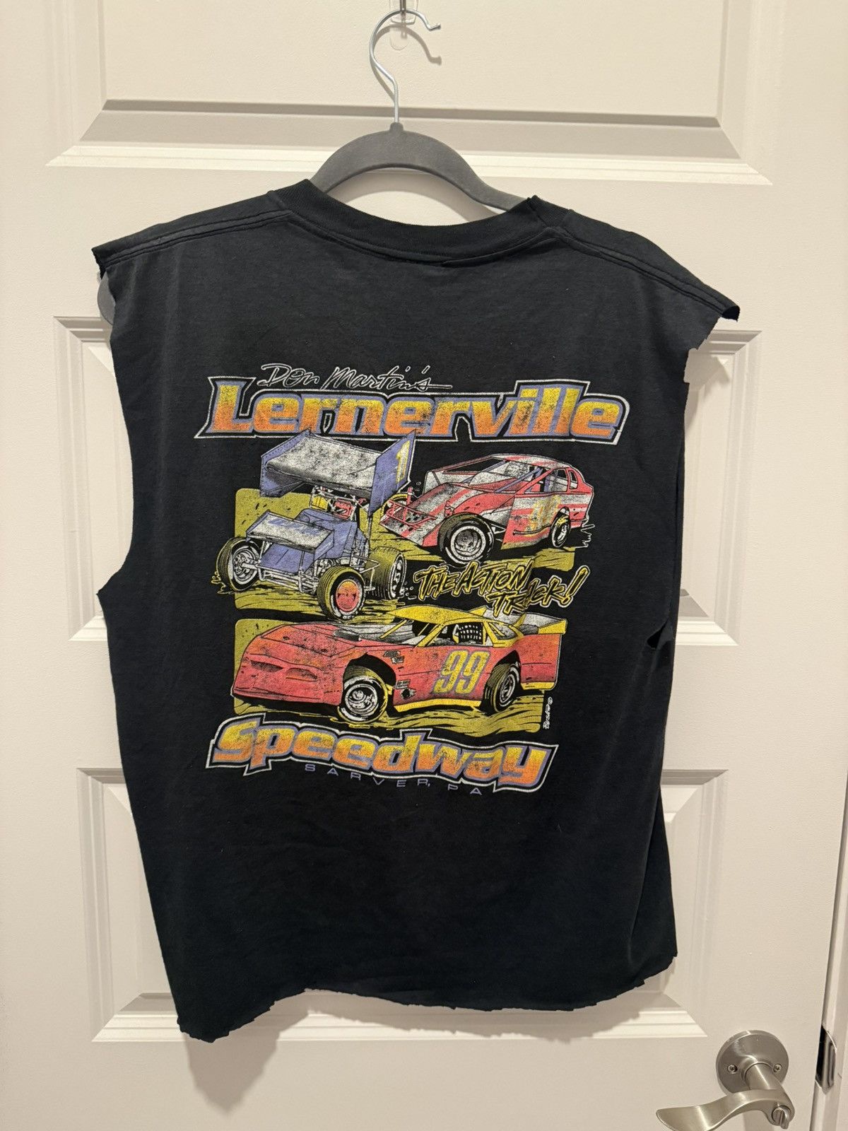 Vintage Vintage Racing Cutoff Tee Size US L / EU 52-54 / 3 - 2 Thumbnail