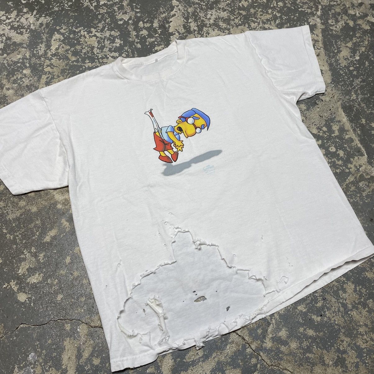 The Simpsons × Vintage Vintage Milhouse Weggie Simpsons Y2K Funny Parody Tshirt Size US L / EU 52-54 / 3 - 7 Thumbnail