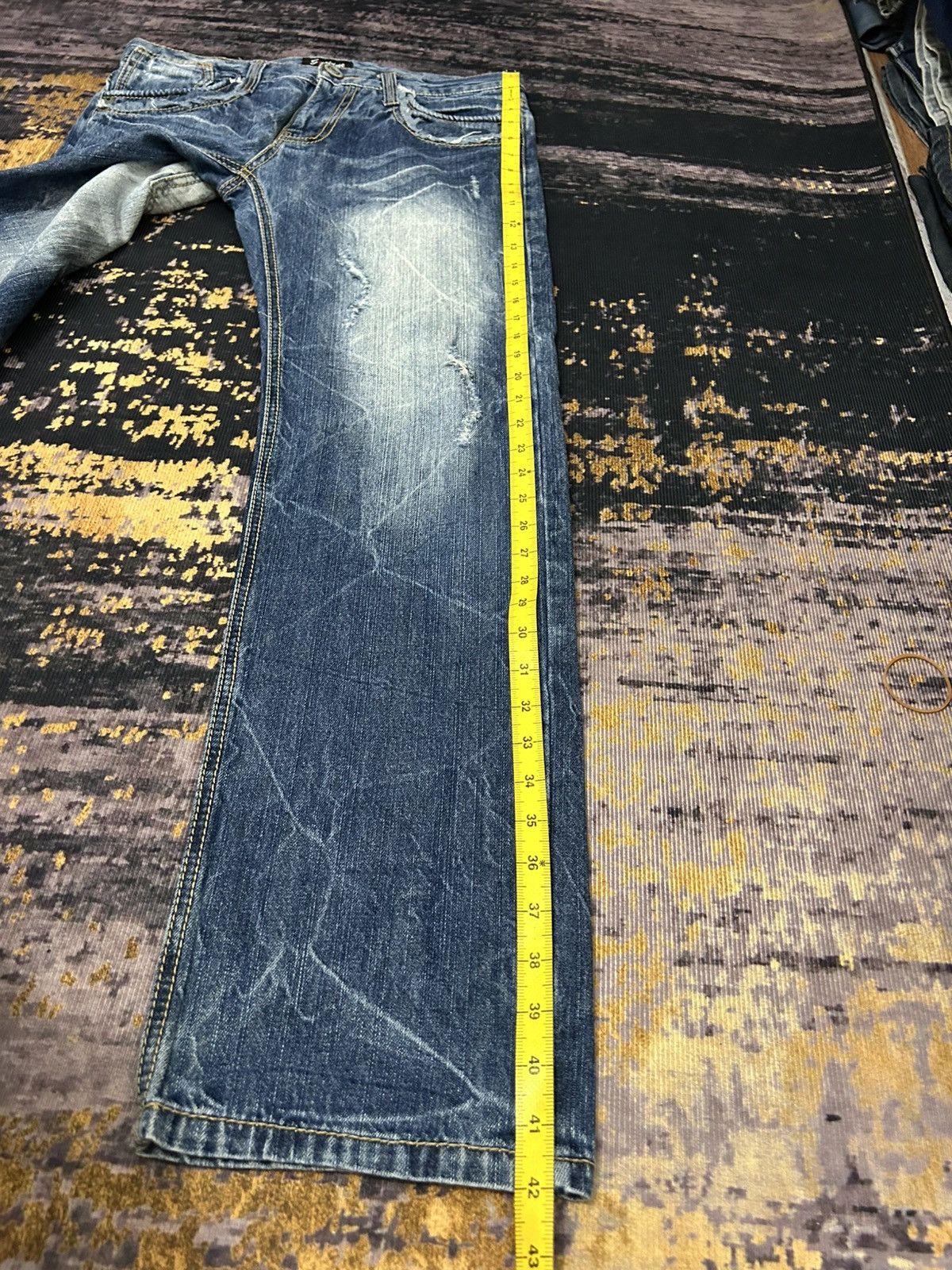 Japanese Brand Vintage Japanese Sorridere Mud Wash Claw Mark Jeans Size US 32 / EU 48 - 23 Thumbnail