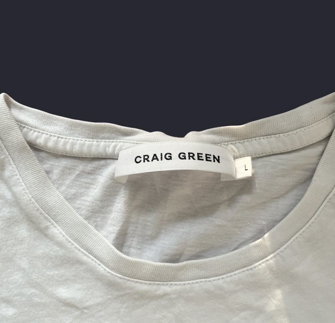 Craig Green Craig Green S/S 2018 Talisman Destroyed white T-shirt Size US L / EU 52-54 / 3 - 3 Thumbnail