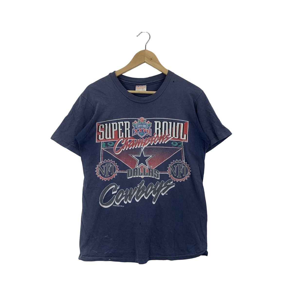 Vintage Vintage DALLAS COWBOYS Super Bowl XXVII Champion Tee Shirt Size US M / EU 48-50 / 2 - 1 Thumbnail