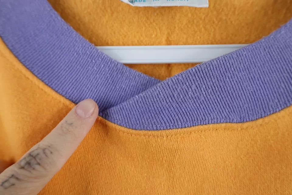 Converse × Vintage Vintage 80s 90s Converse Block Chucks Sweatshirt Orange Size XL / US 12-14 / IT 48-50 - 5 Thumbnail