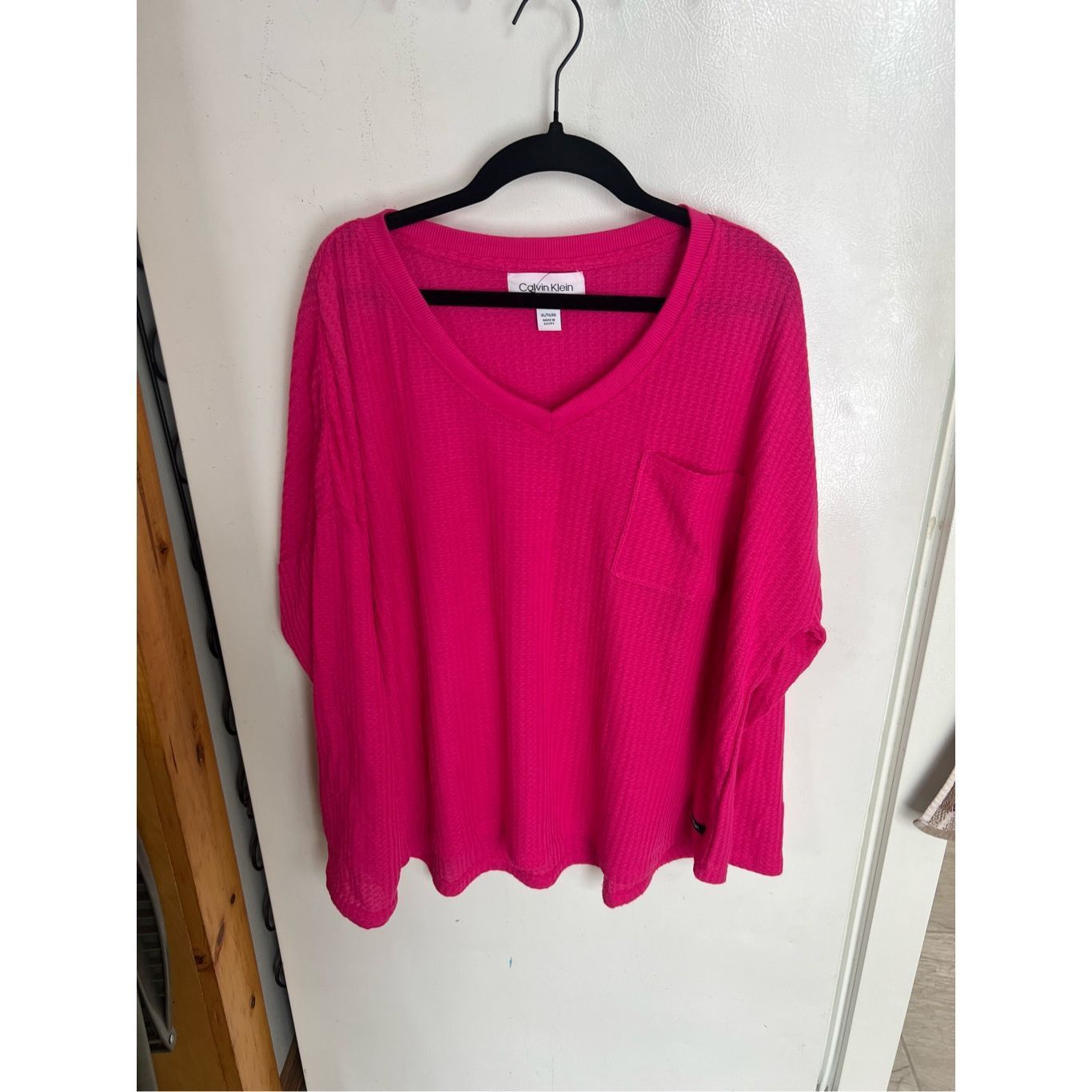 Calvin Klein Calvin Klein Pink Long Sleeve Top Woman’s Size XL Size XL / US 12-14 / IT 48-50 - 1 Thumbnail