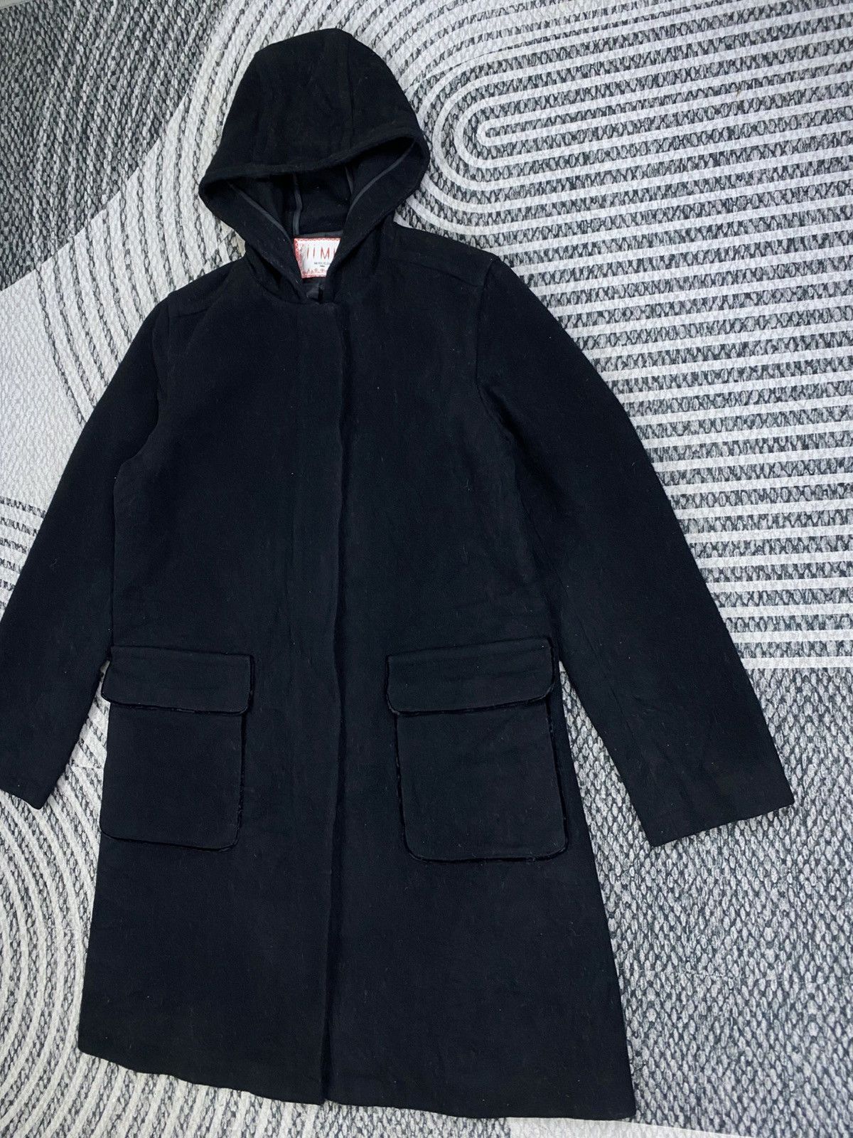 Michel Klein Vintage Michel Klein Black Plain Long Parka Size US M / EU 48-50 / 2 - 4 Thumbnail
