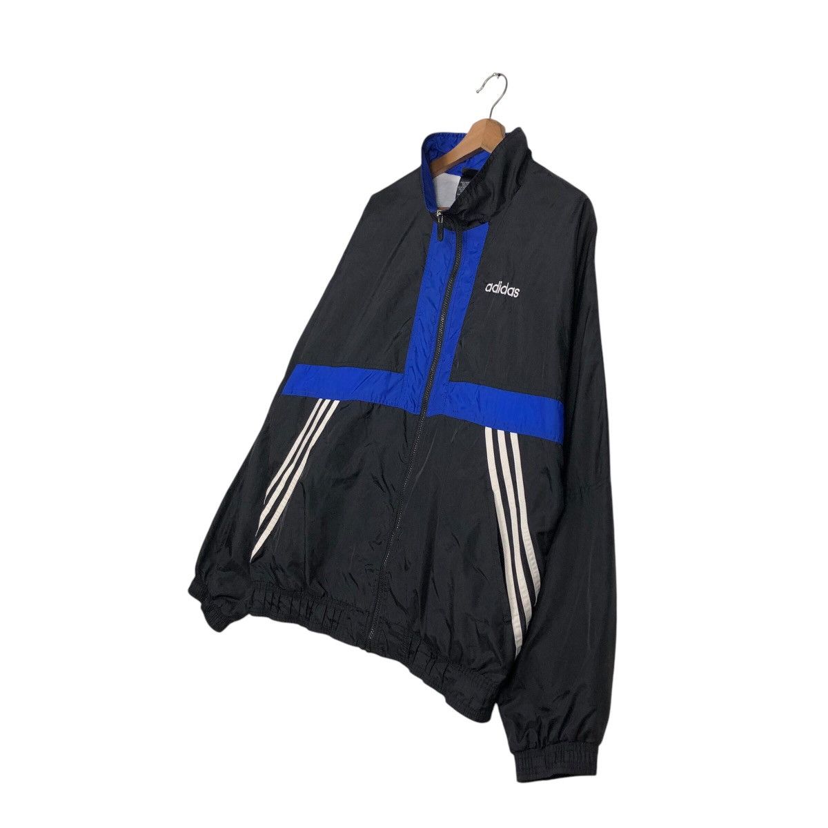 Adidas × Vintage 📌Vintage Zipper Jacket Adidas Striped Blanket Size US L / EU 52-54 / 3 - 3 Thumbnail