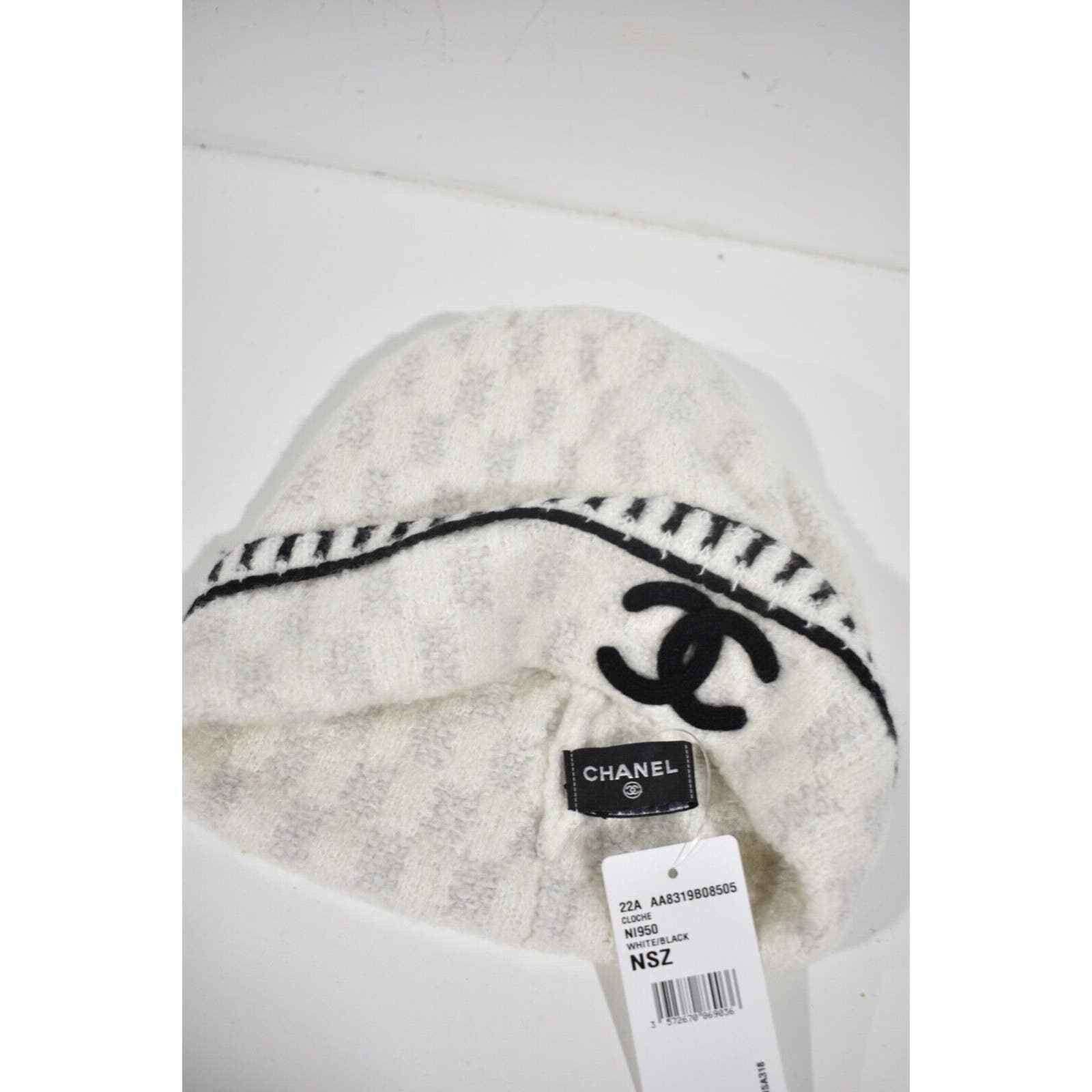 Chanel Chanel Cashmere Wool Silk CC Logo Beanie Winter Hat Cloche Size ONE SIZE - 11 Thumbnail