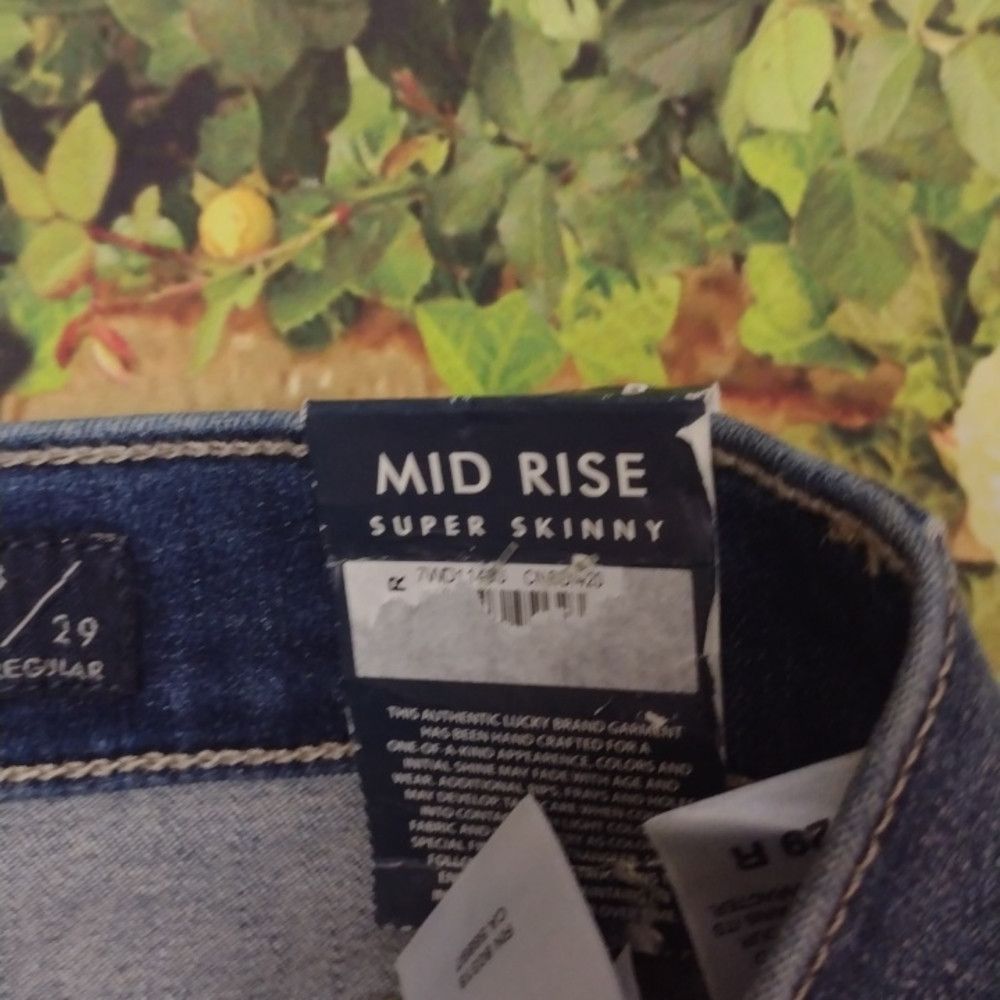 Lucky Brand LUCKY BRAND Ava Mid Rise Super Skinny Distressed Jeans 8/29R Size 30" / US 8 / IT 44 - 3 Thumbnail
